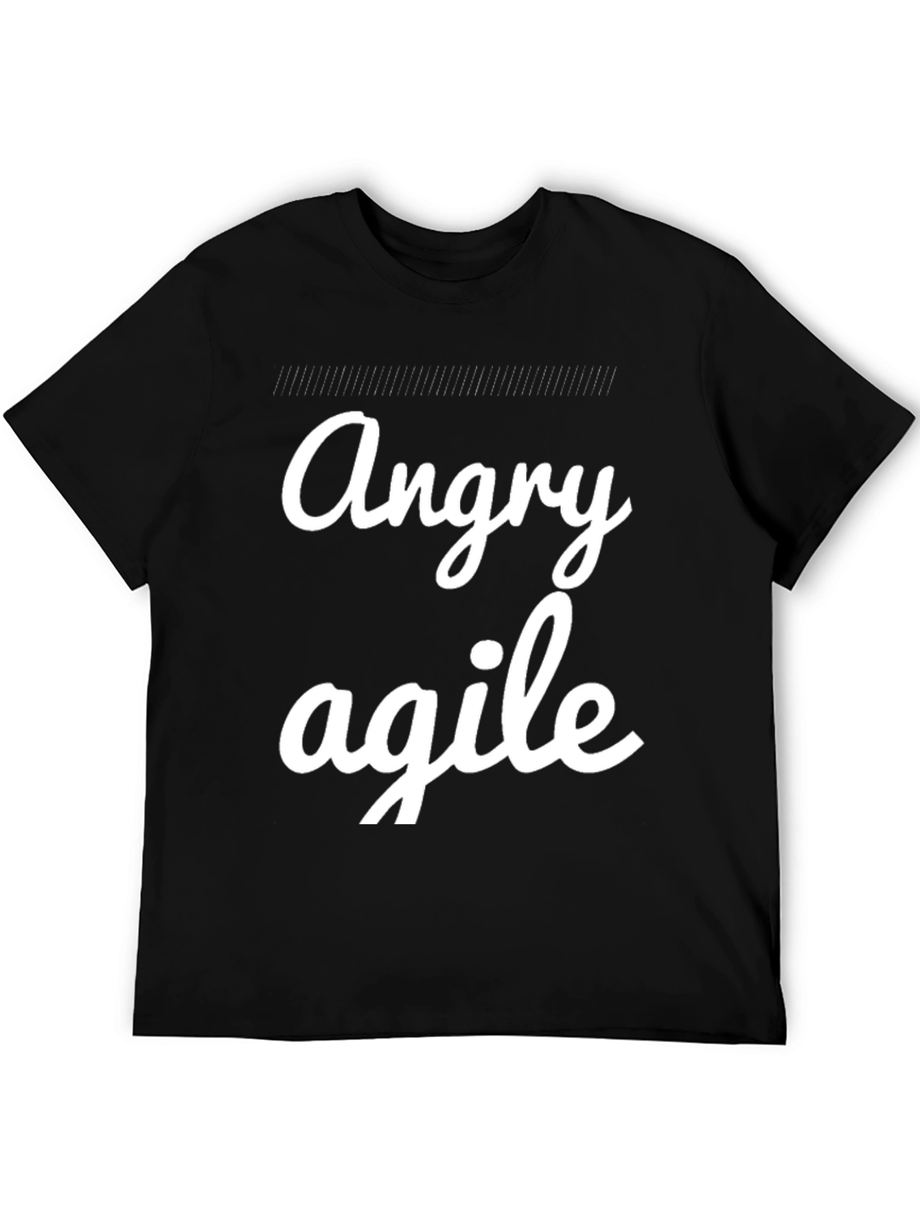 Angry Agile Black Graphic Tee