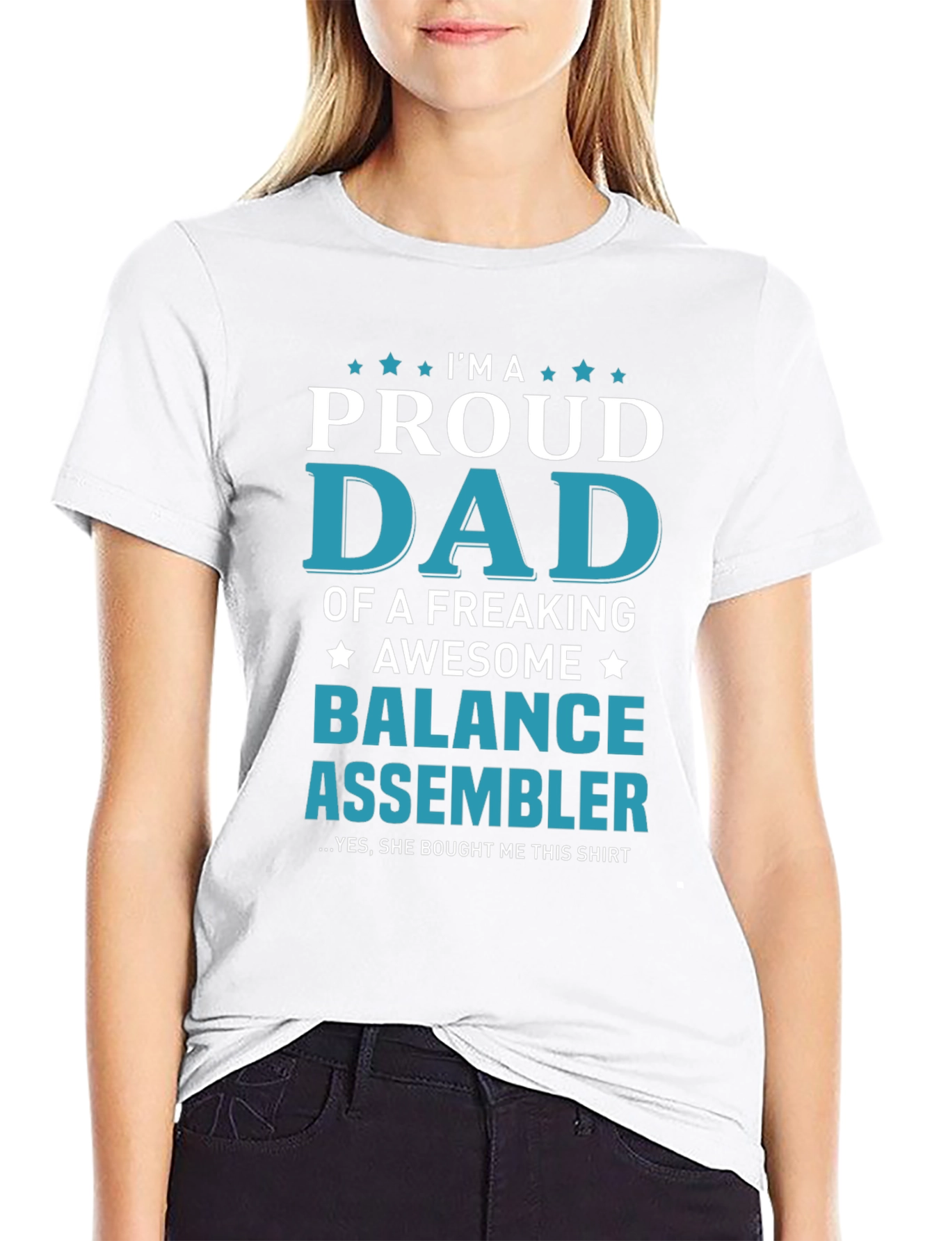 Proud Dad Balance Assembler T-Shirt