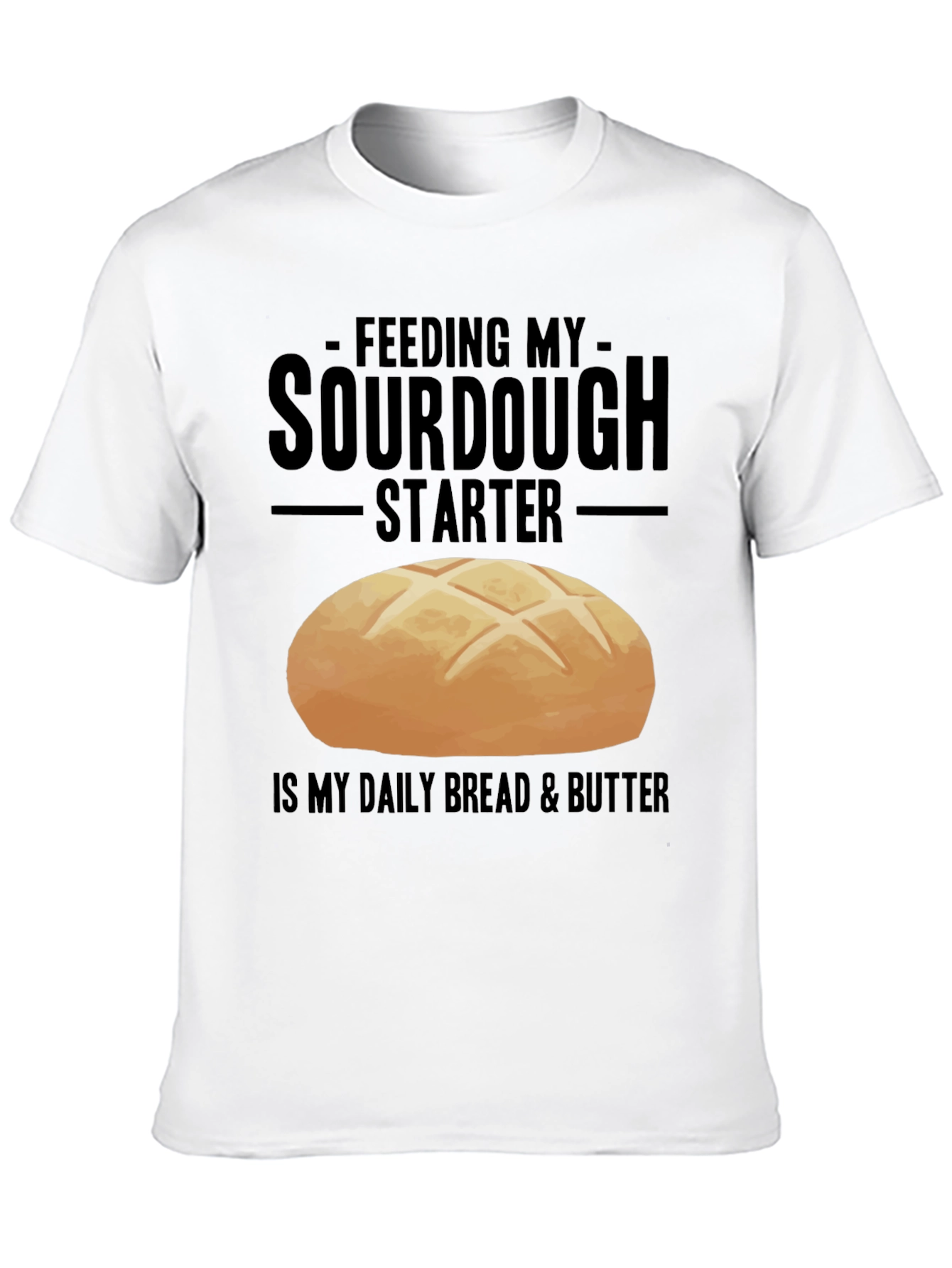 Sourdough Starter Black Graphic T-Shirt