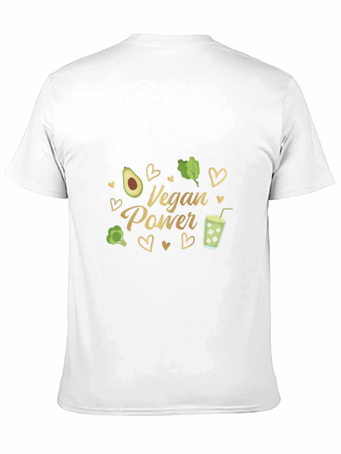 Vegan Power Graphic T-Shirt - Black