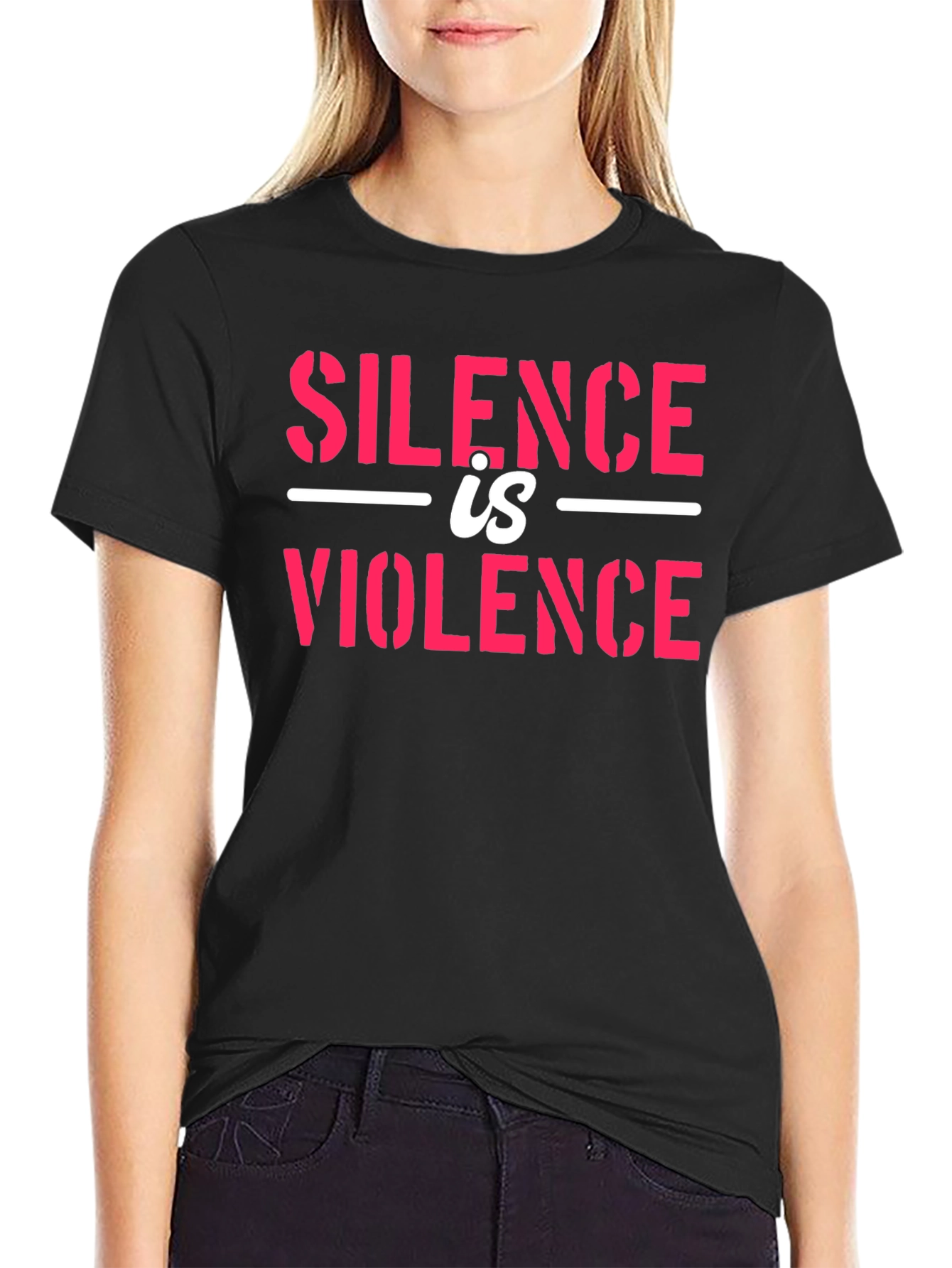 Silence is Violence Graphic Tee - Black