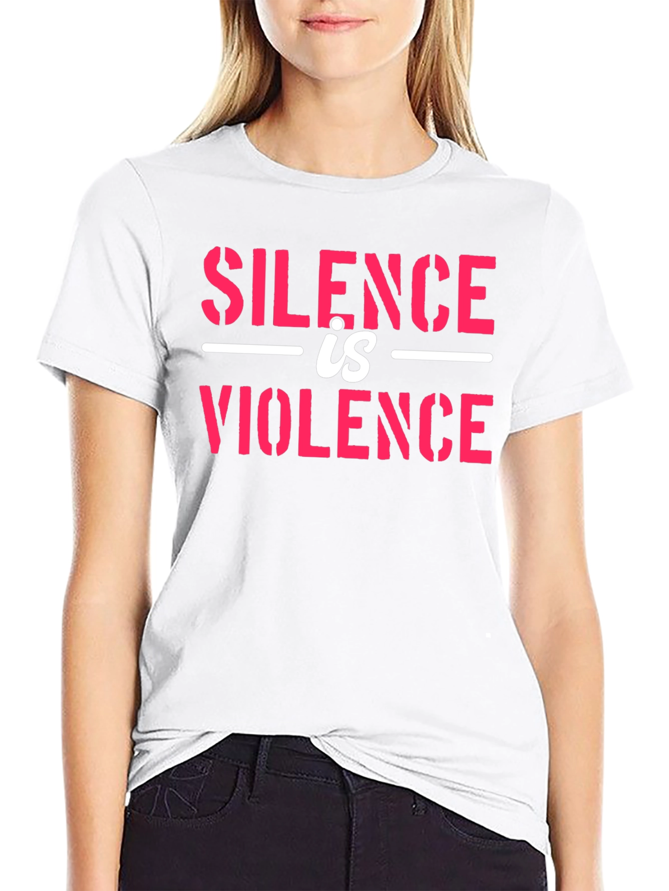 Silence is Violence Graphic Tee - Black