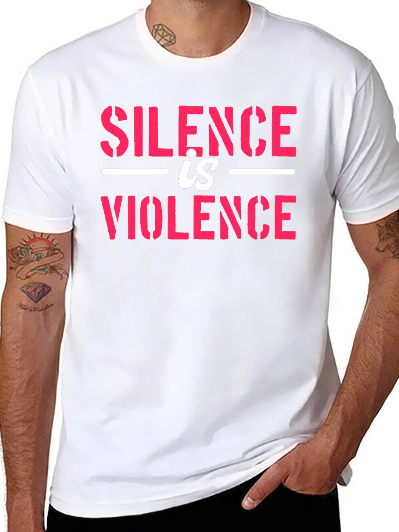 Silence is Violence Graphic Tee - Black