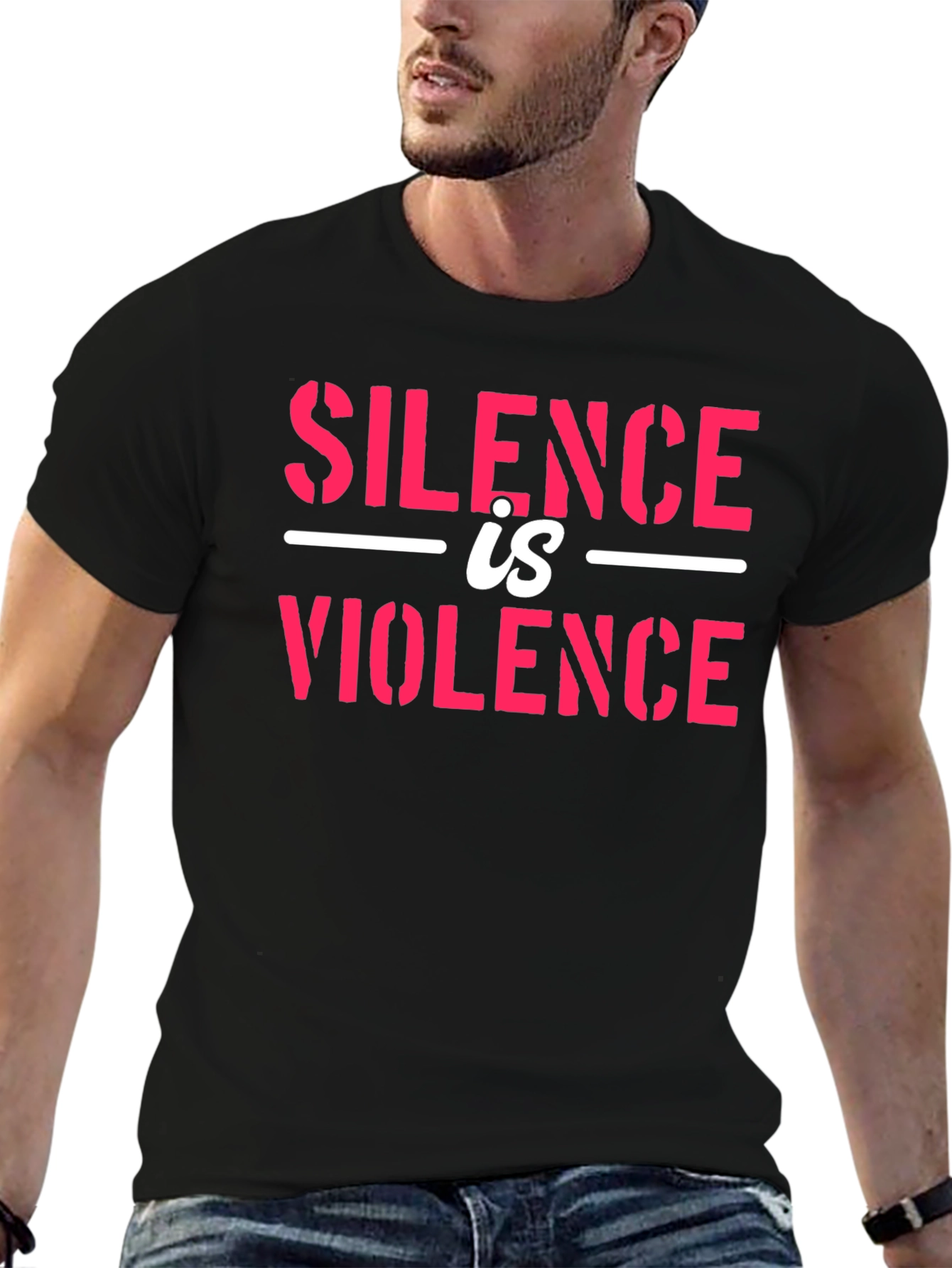 Silence is Violence Graphic Tee - Black