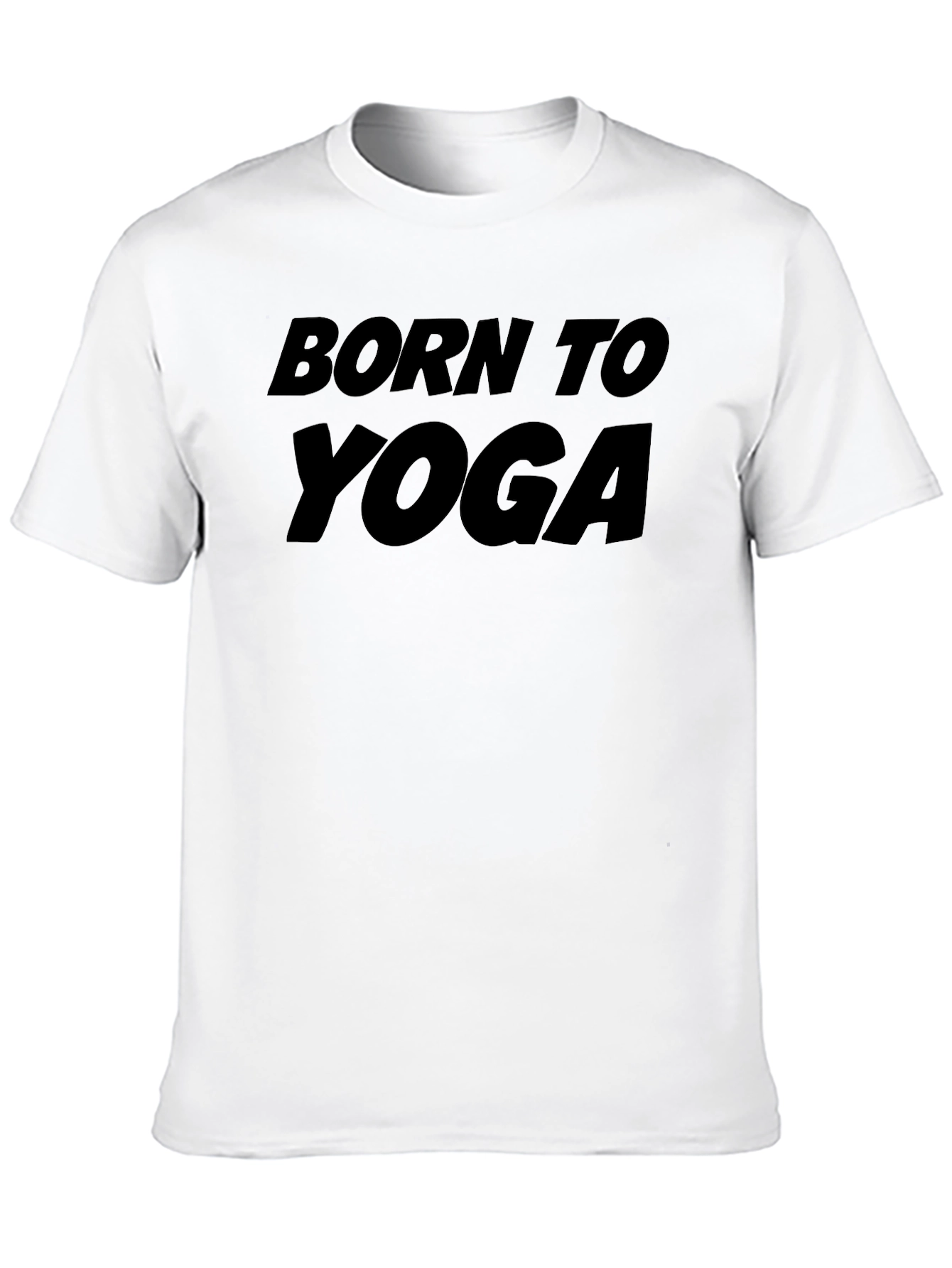 Born To Yoga Black Graphic Tee