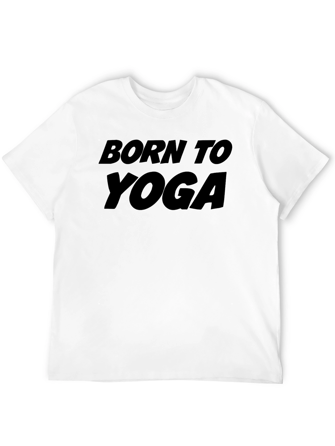 Born To Yoga Black Graphic Tee