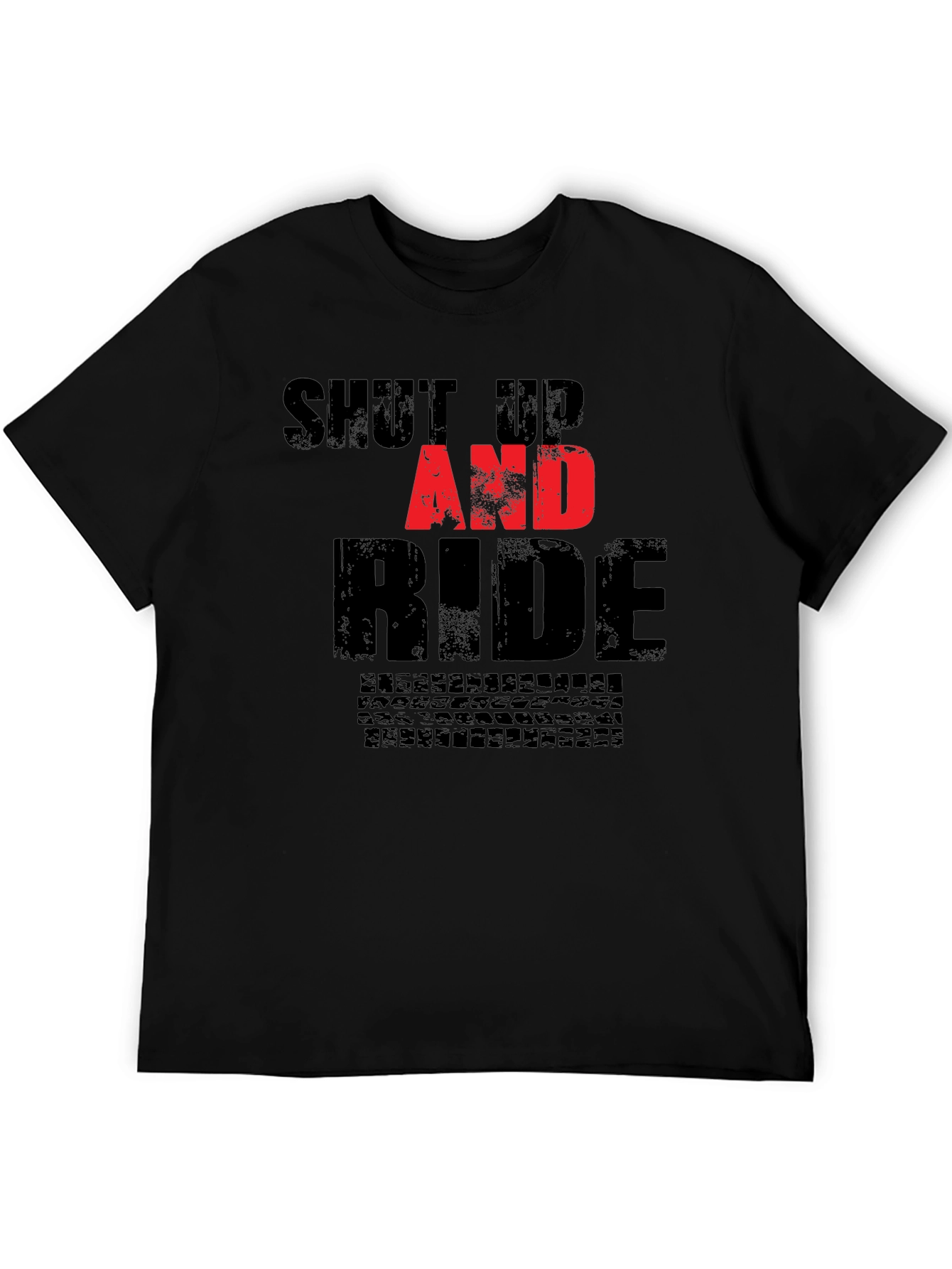 Shut Up and Ride Black Graphic Tee