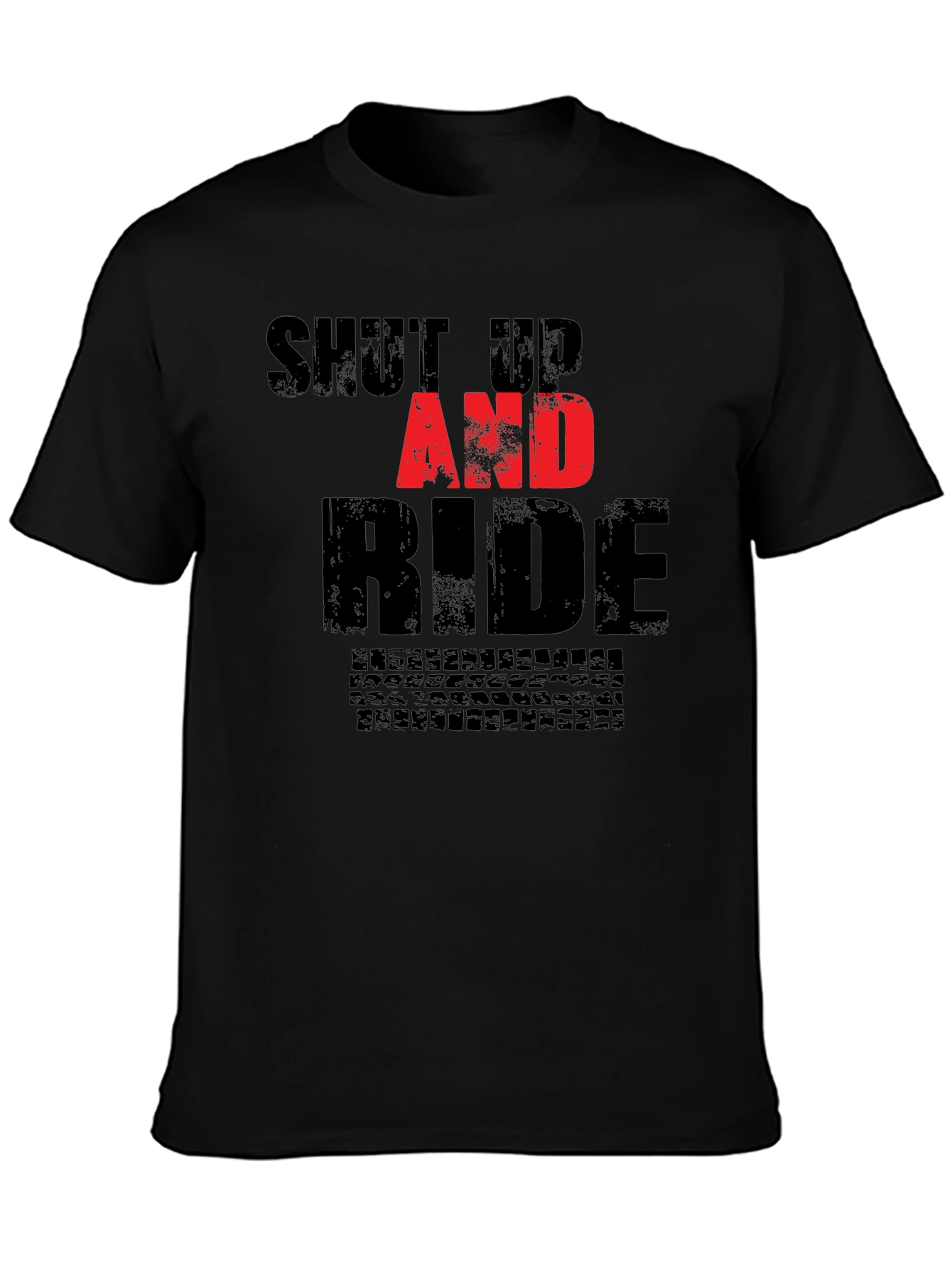 Shut Up and Ride Black Graphic Tee
