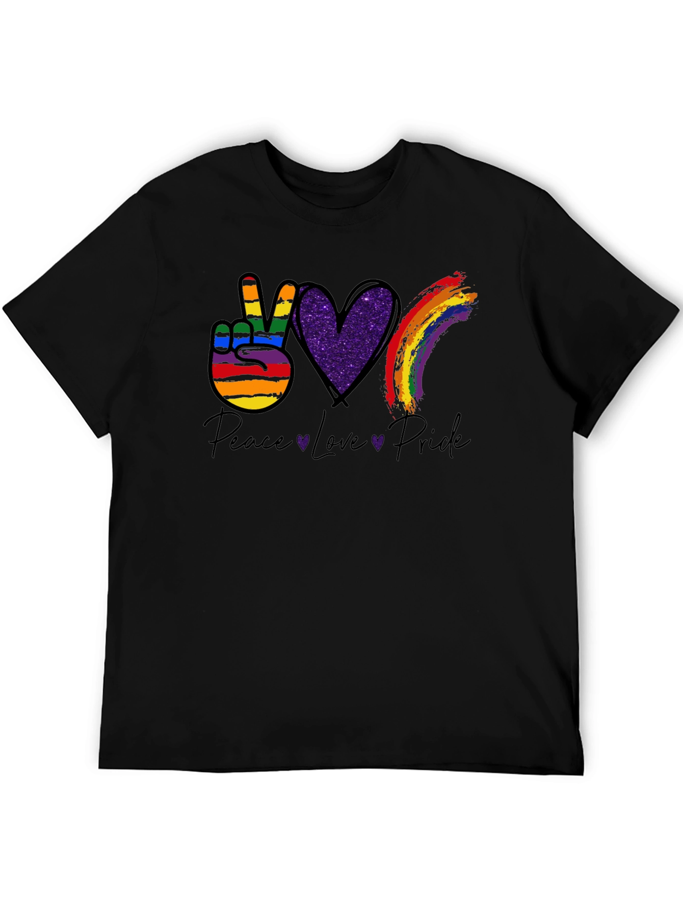 Peace Love Pride Graphic T-Shirt