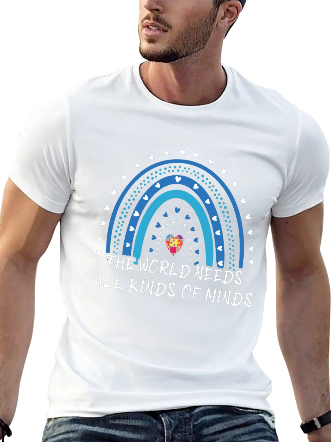 Autism Awareness Rainbow Mind T-Shirt