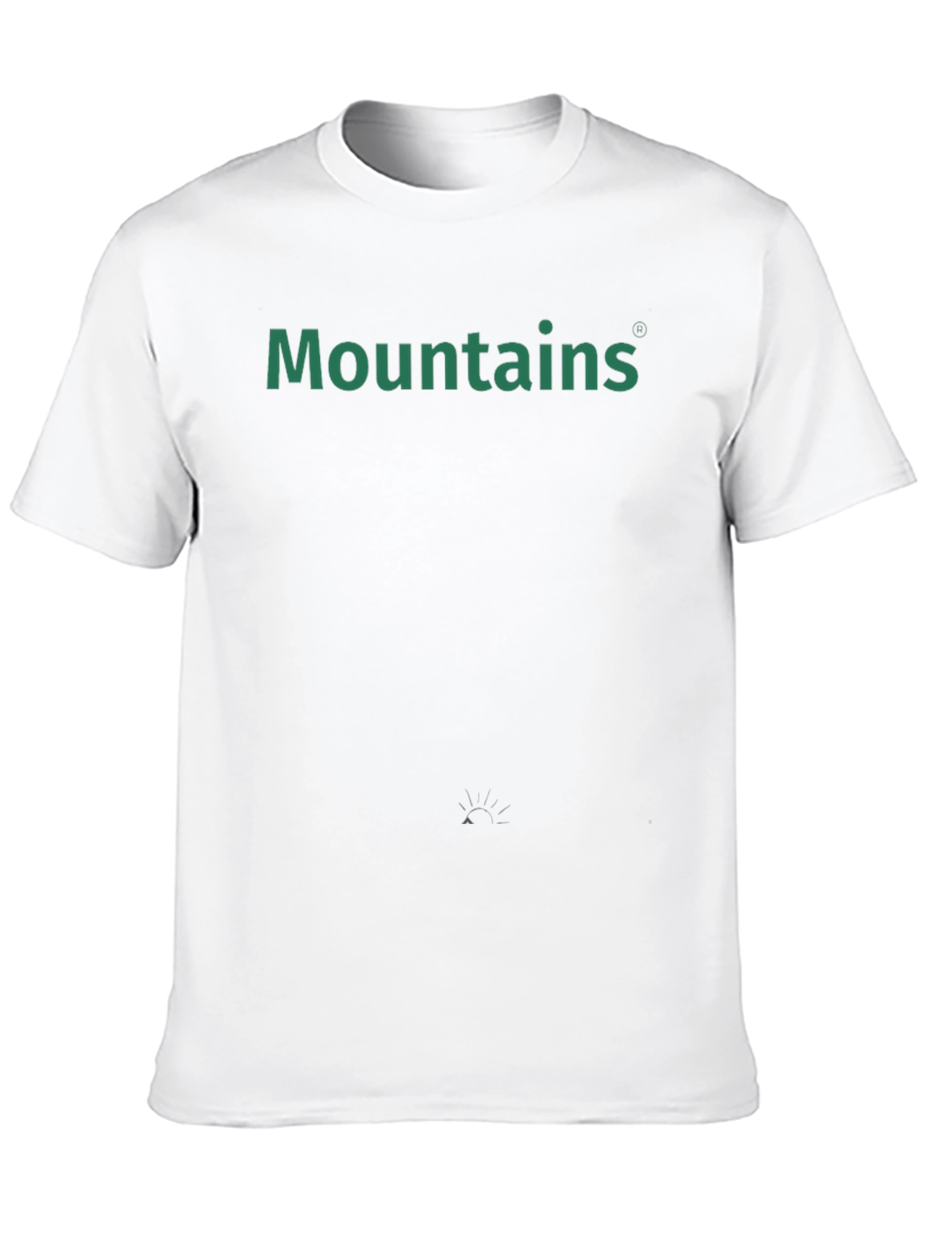 Mountains Graphic Tee - Black Cotton Casual T-Shirt