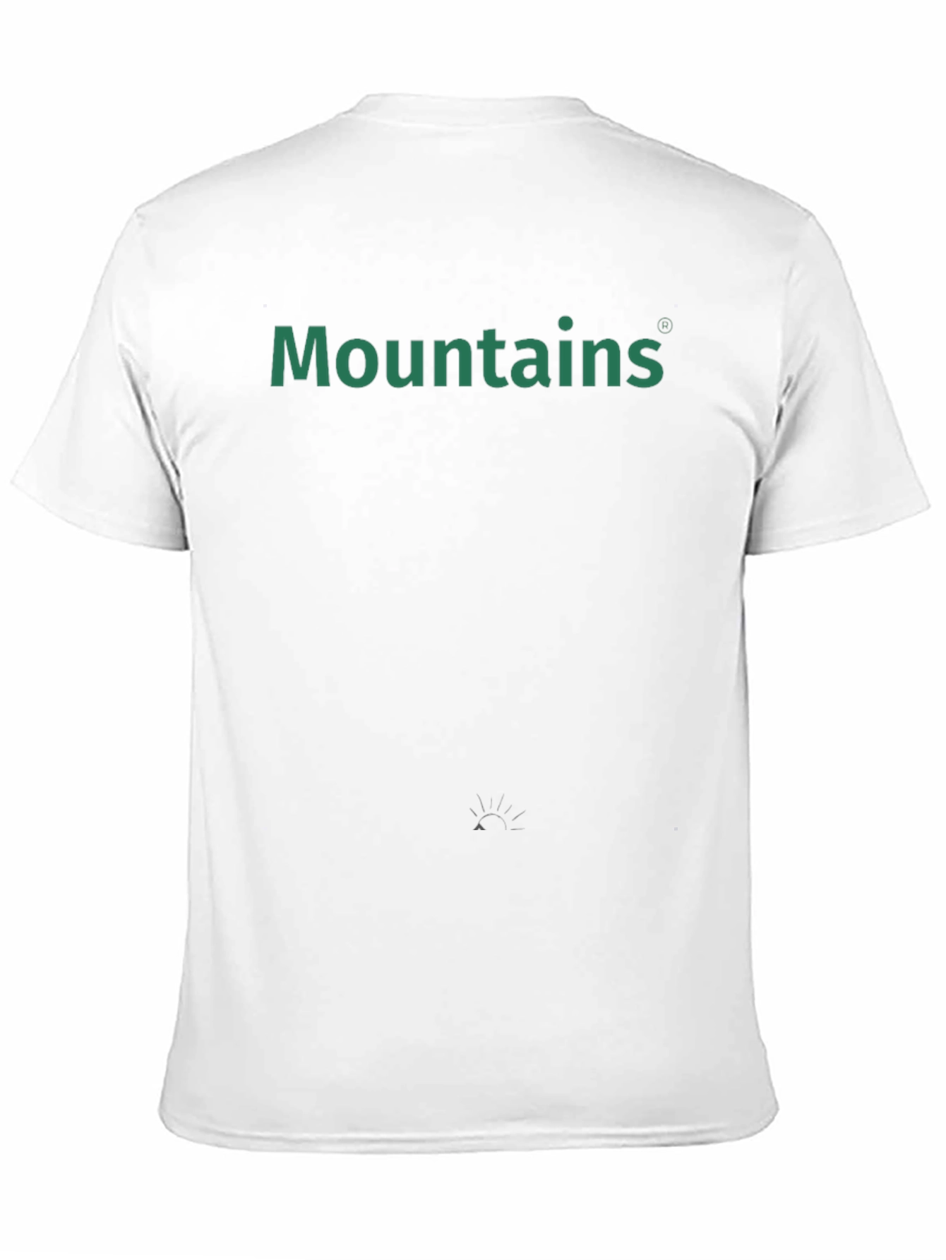 Mountains Graphic Tee - Black Cotton Casual T-Shirt