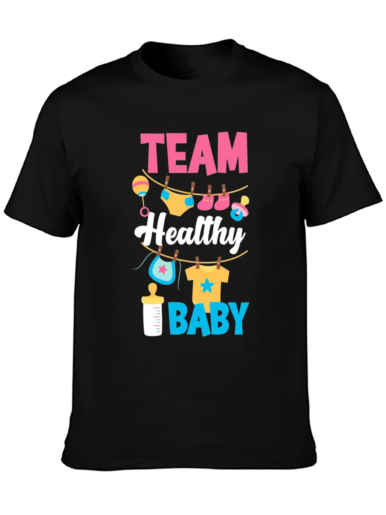 Team Healthy Baby Gender Reveal T-Shirt