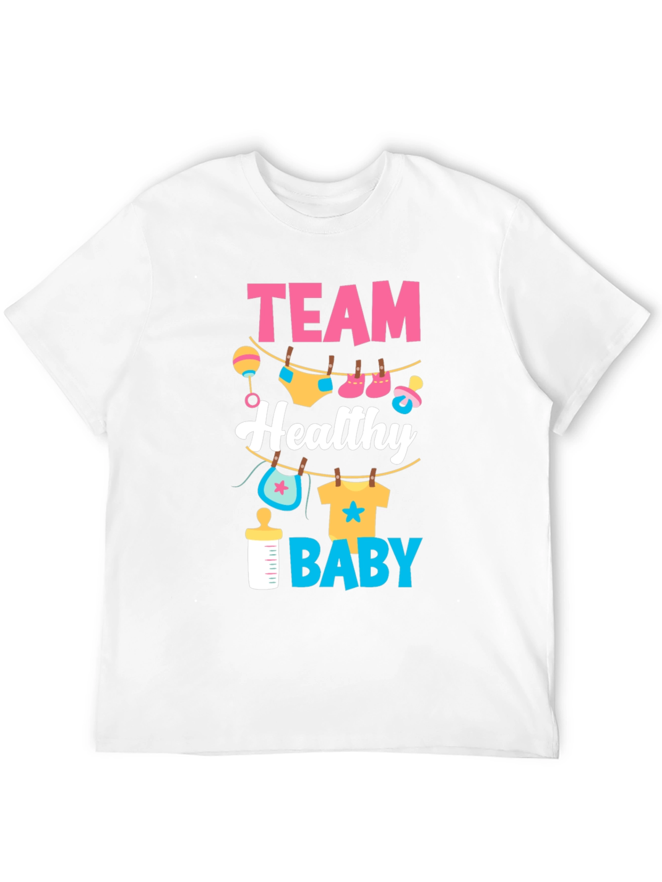 Team Healthy Baby Gender Reveal T-Shirt