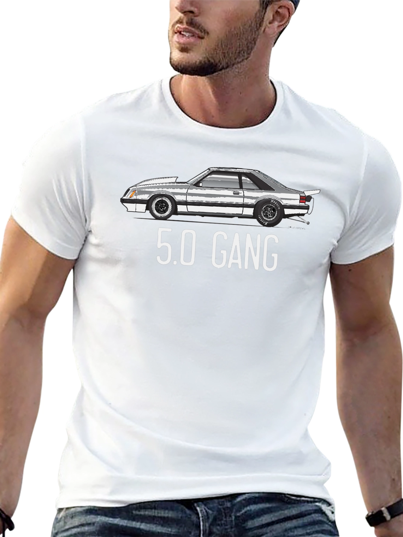 5.0 Gang Graphic T-Shirt - Classic Car Enthusiast Apparel