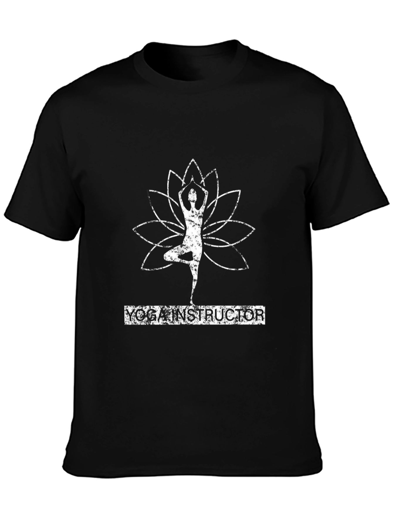 Yoga Instructor Black Graphic Tee