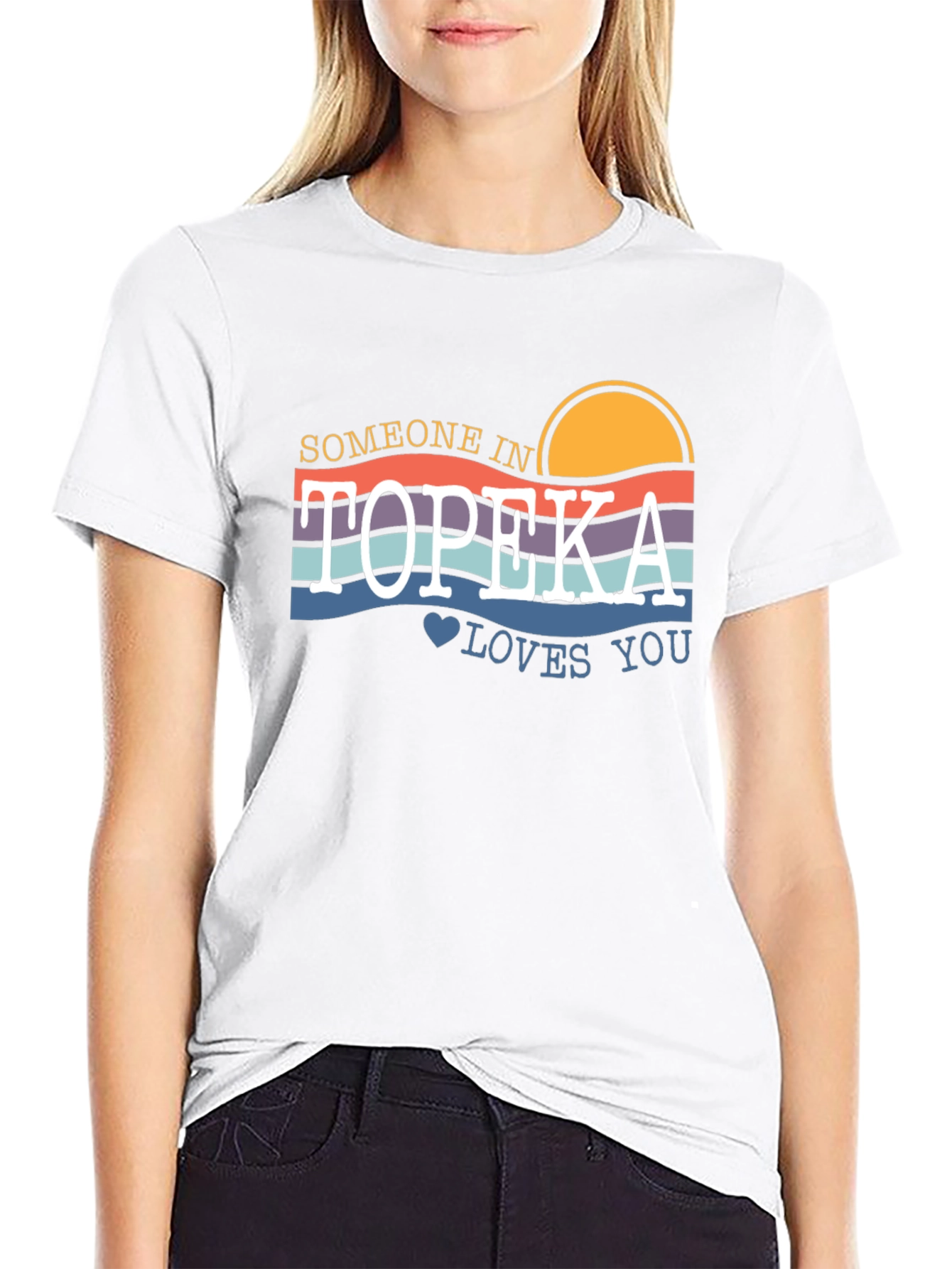 Topeka Loves You Graphic T-Shirt - Retro Style