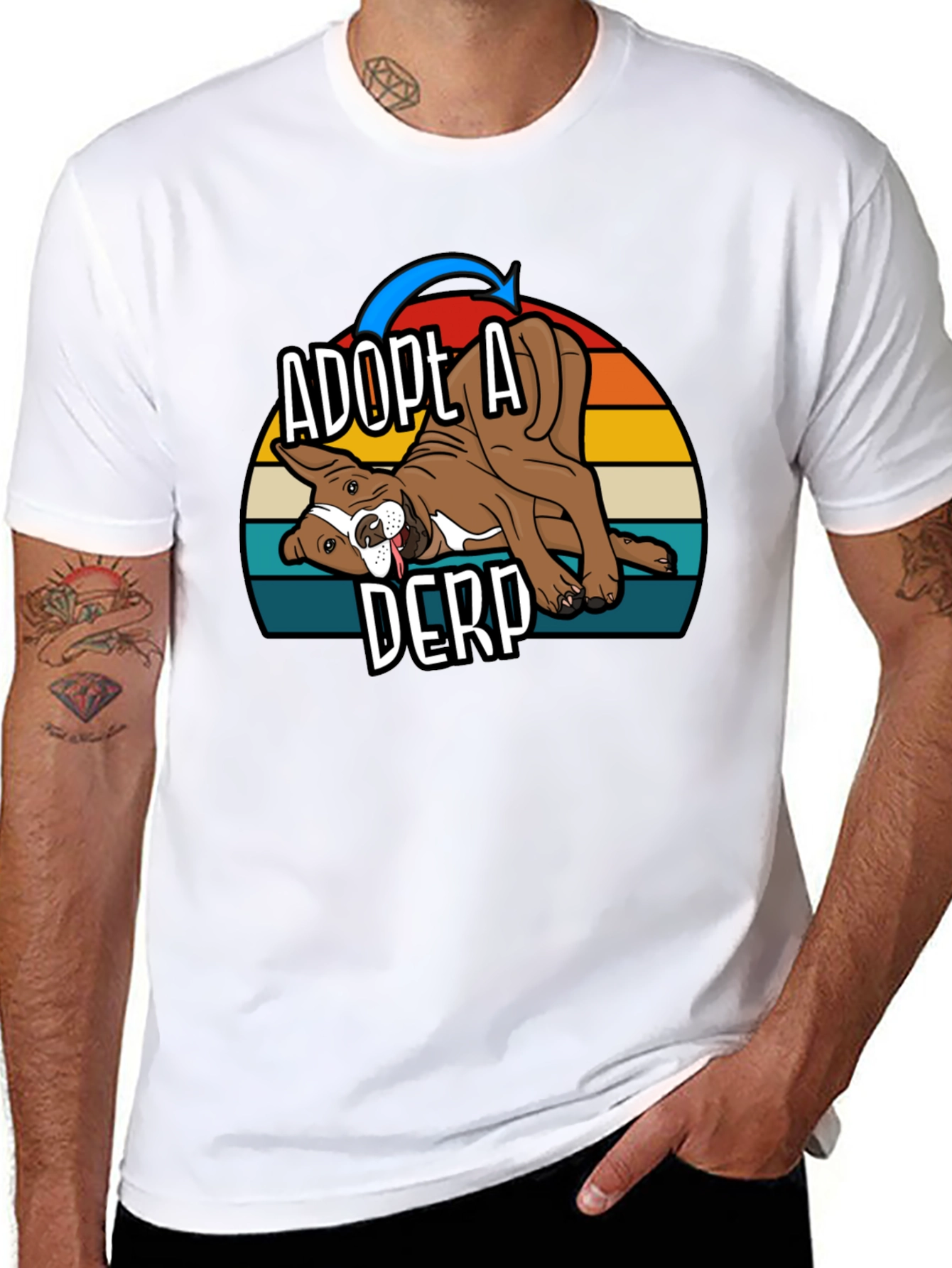 Adopt A Derp Dog Graphic T-Shirt
