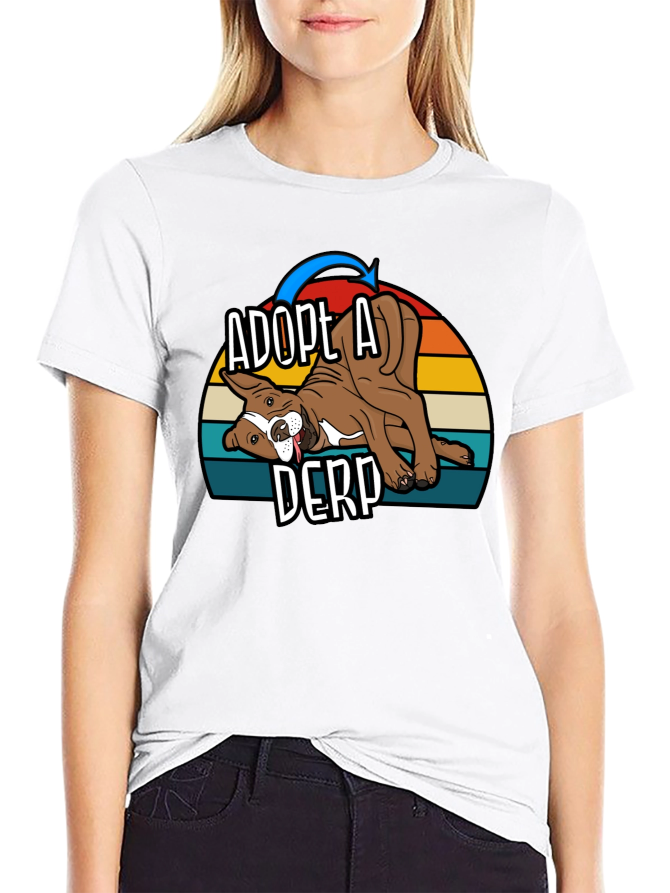 Adopt A Derp Dog Graphic T-Shirt