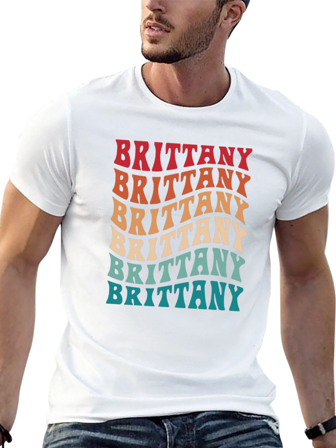 Retro Brittany Name T-Shirt