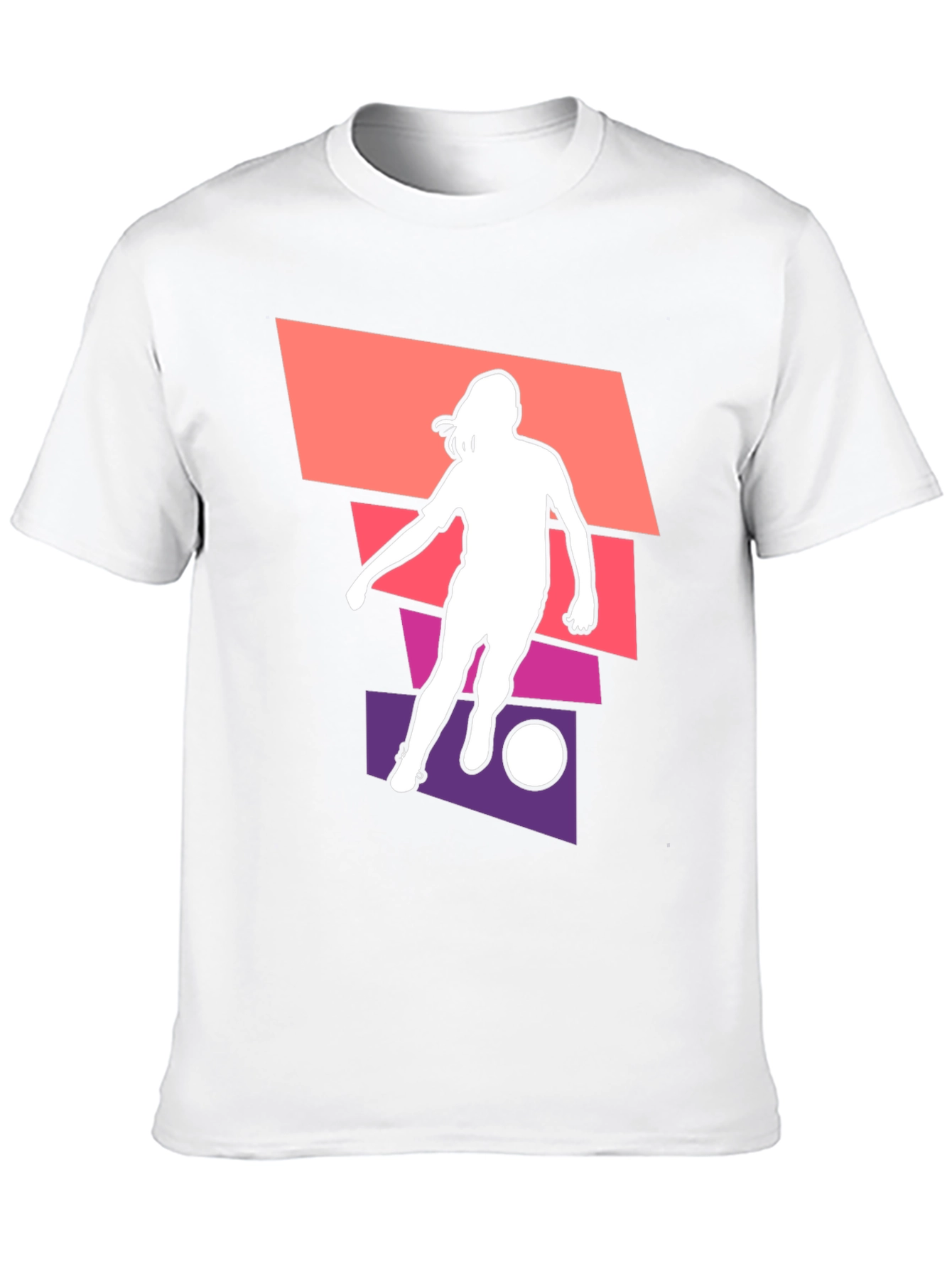 Soccer Silhouette Graphic Tee - Stylish Unisex T-Shirt