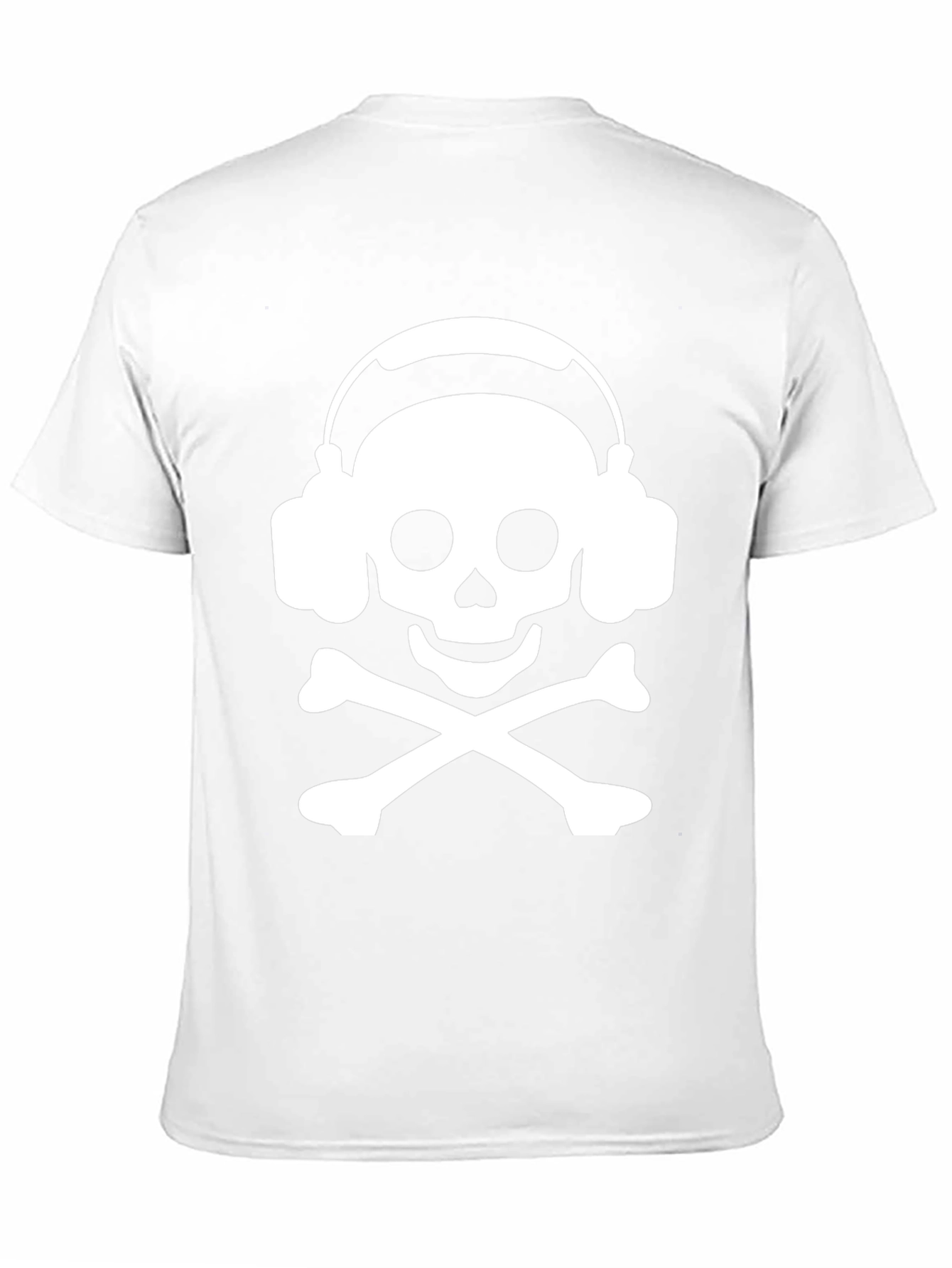 Skull with Headphones Graphic Tee