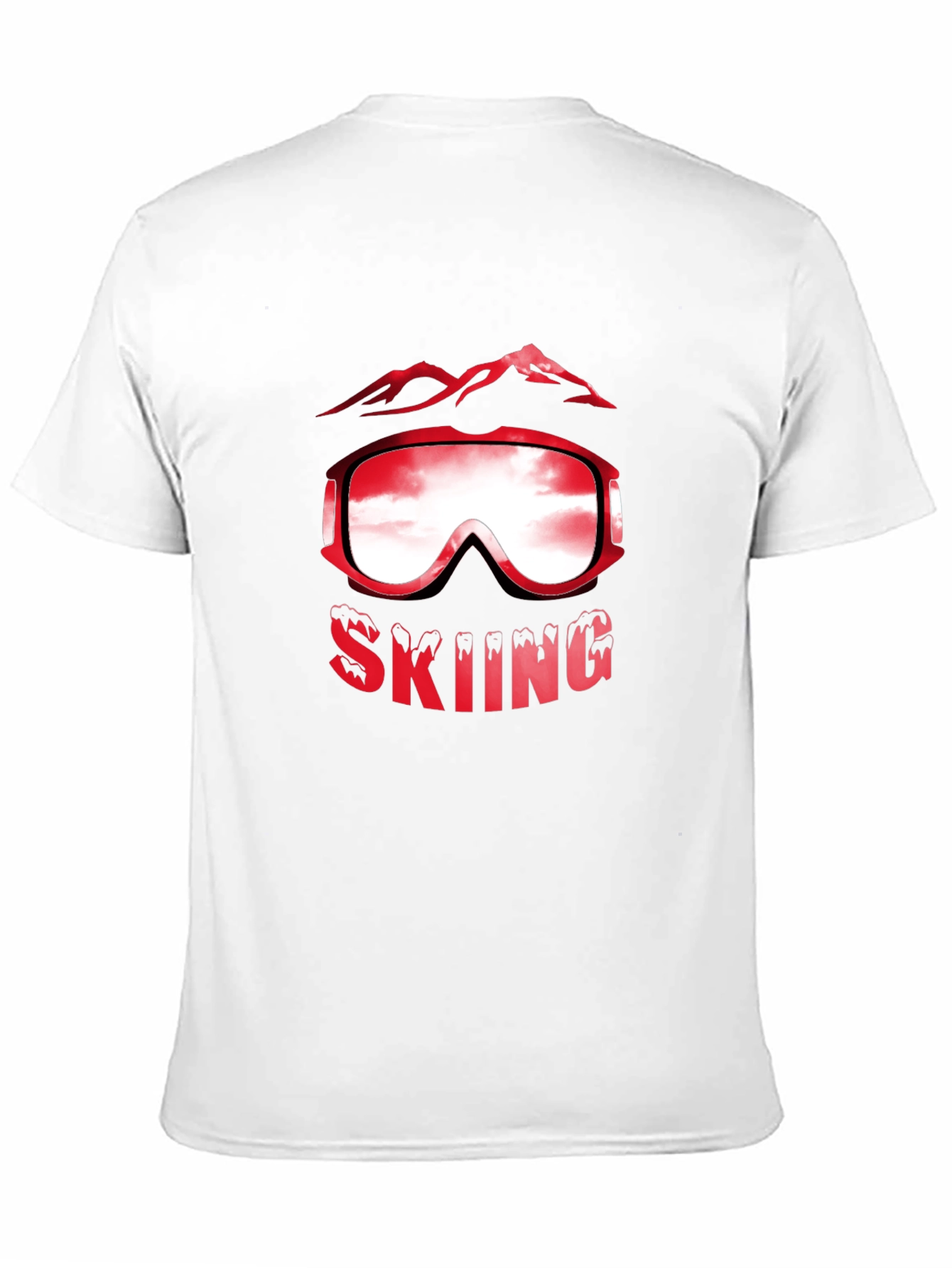 Skiing Graphic T-Shirt - Mountain Goggles Design