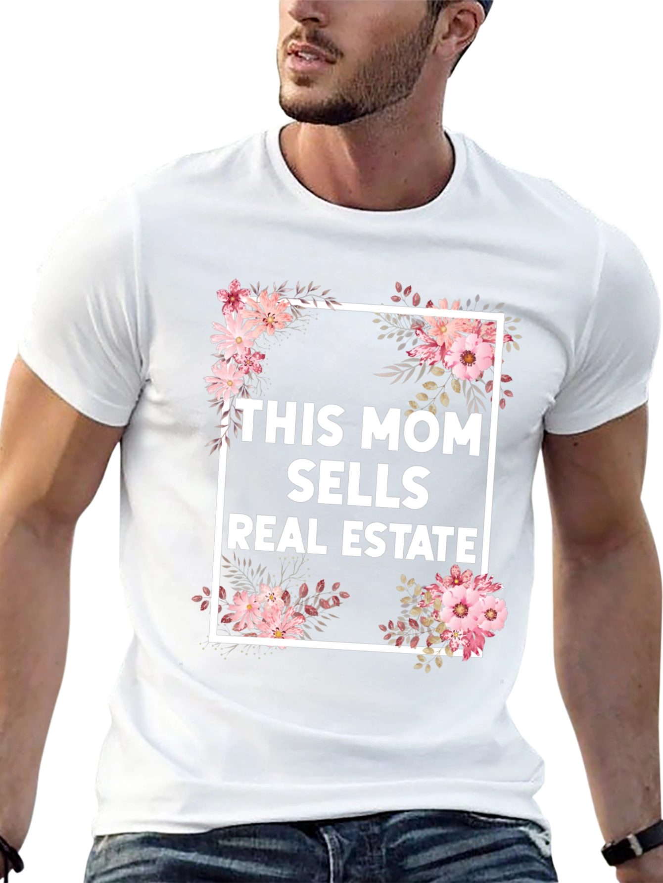 This Mom Sells Real Estate Floral T-Shirt