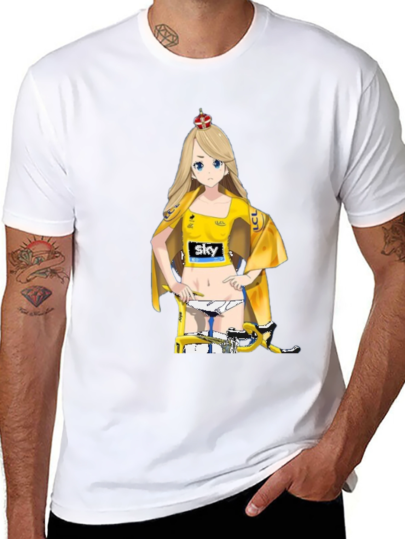 Anime Girl Cycling Jersey T-Shirt