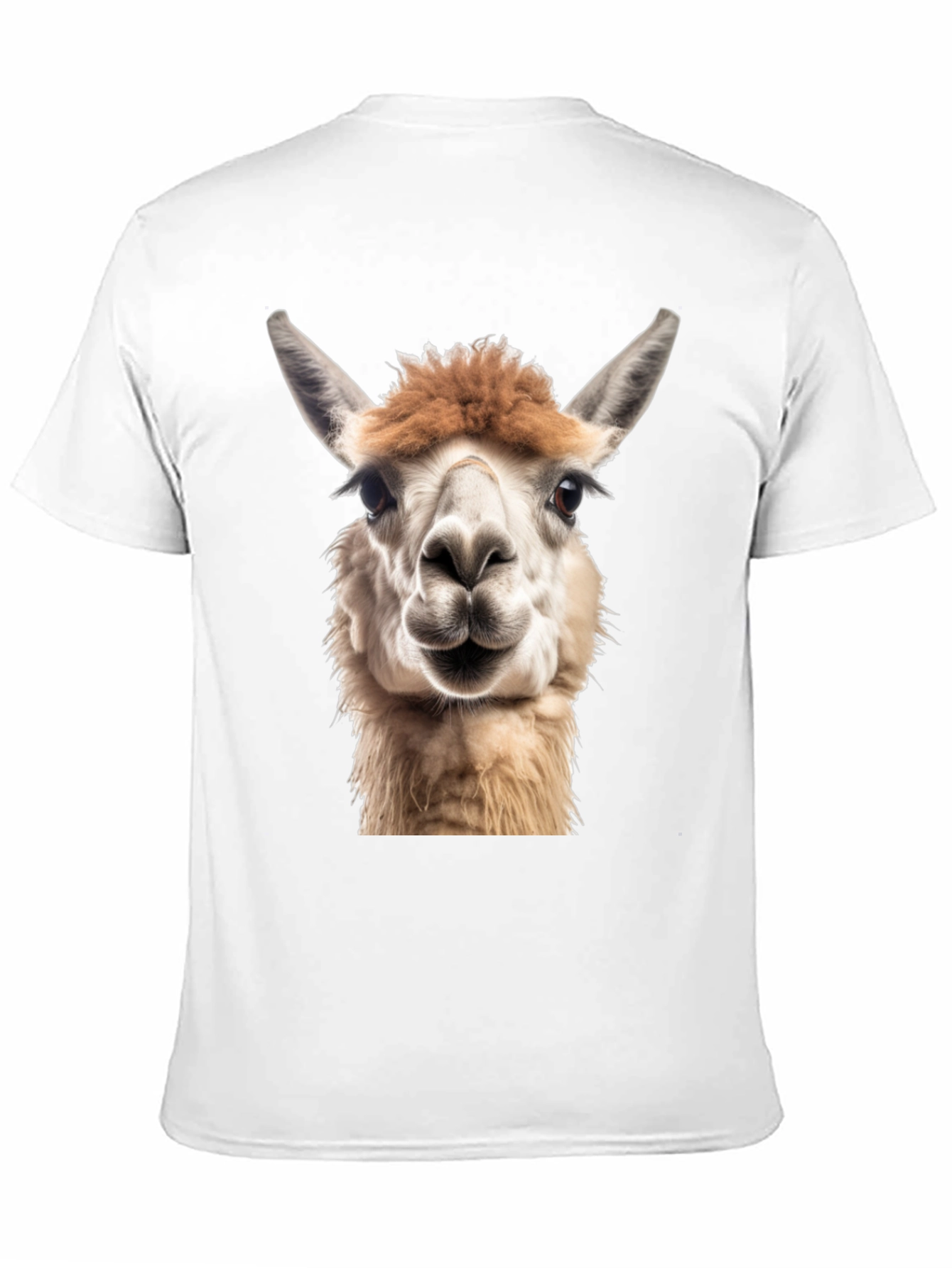 Alpaca Face Graphic Black T-Shirt