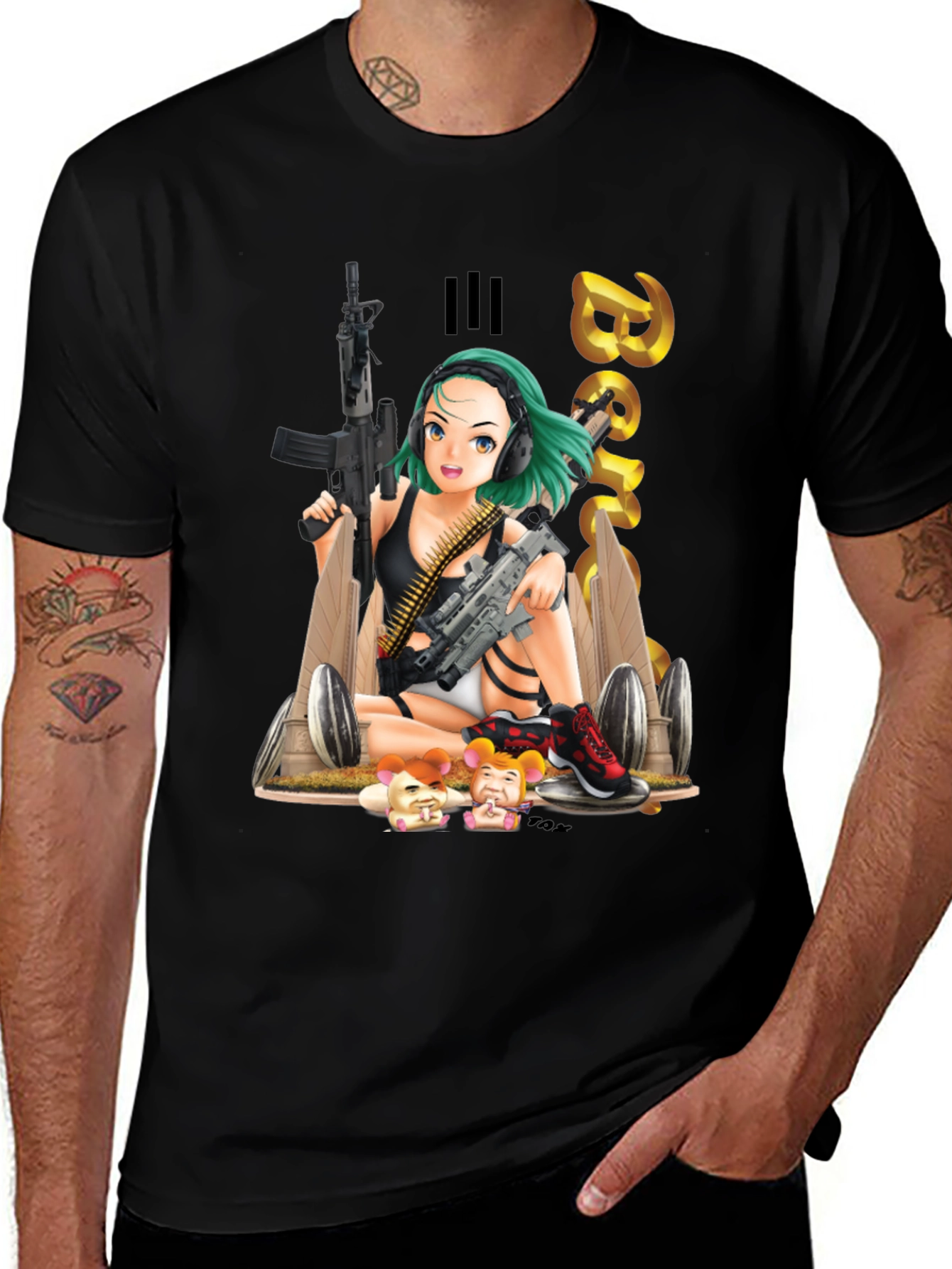 Anime Girl Graphic T-Shirt