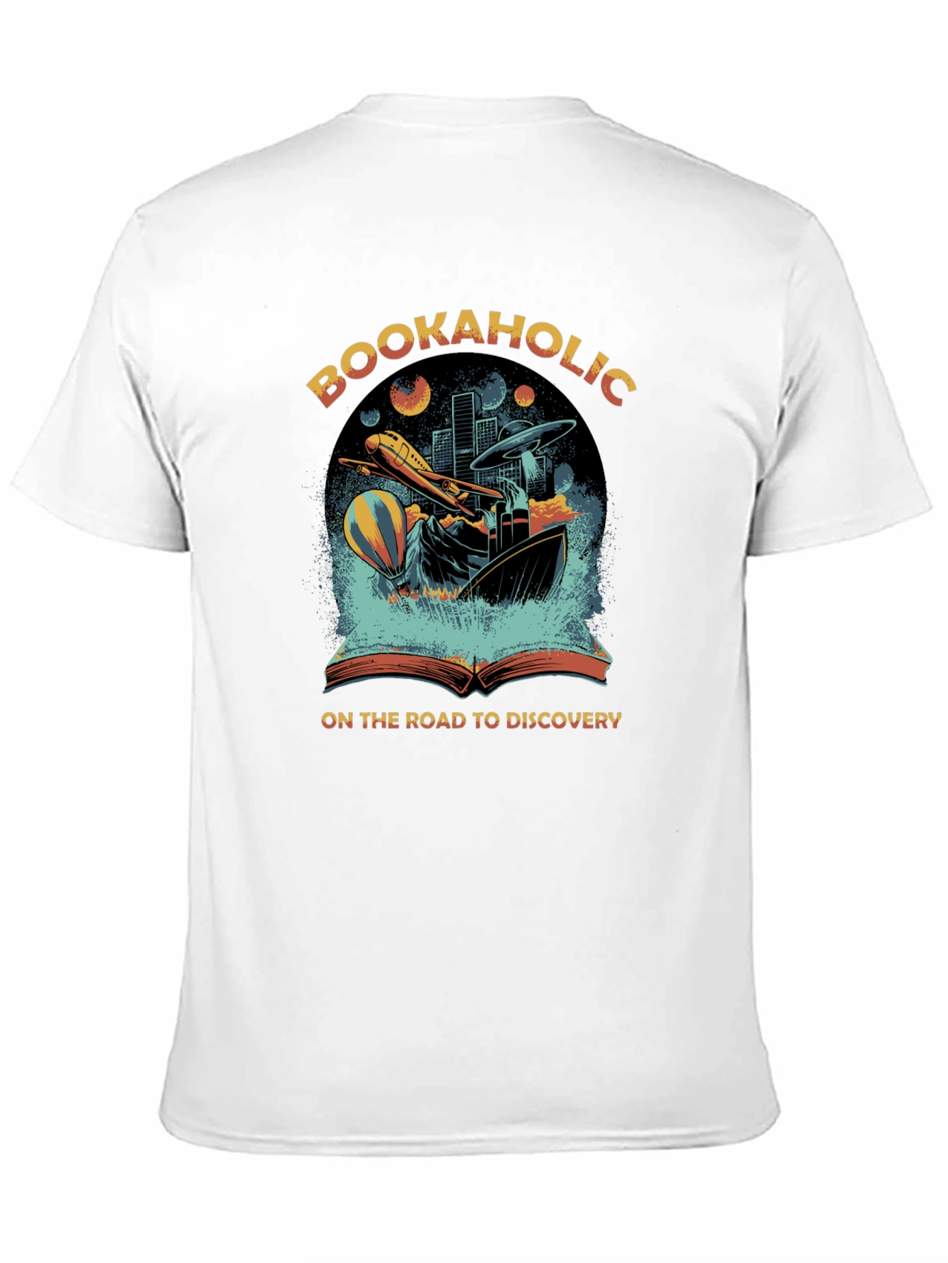 Bookaholic Discovery Tee - Adventure Awaits!