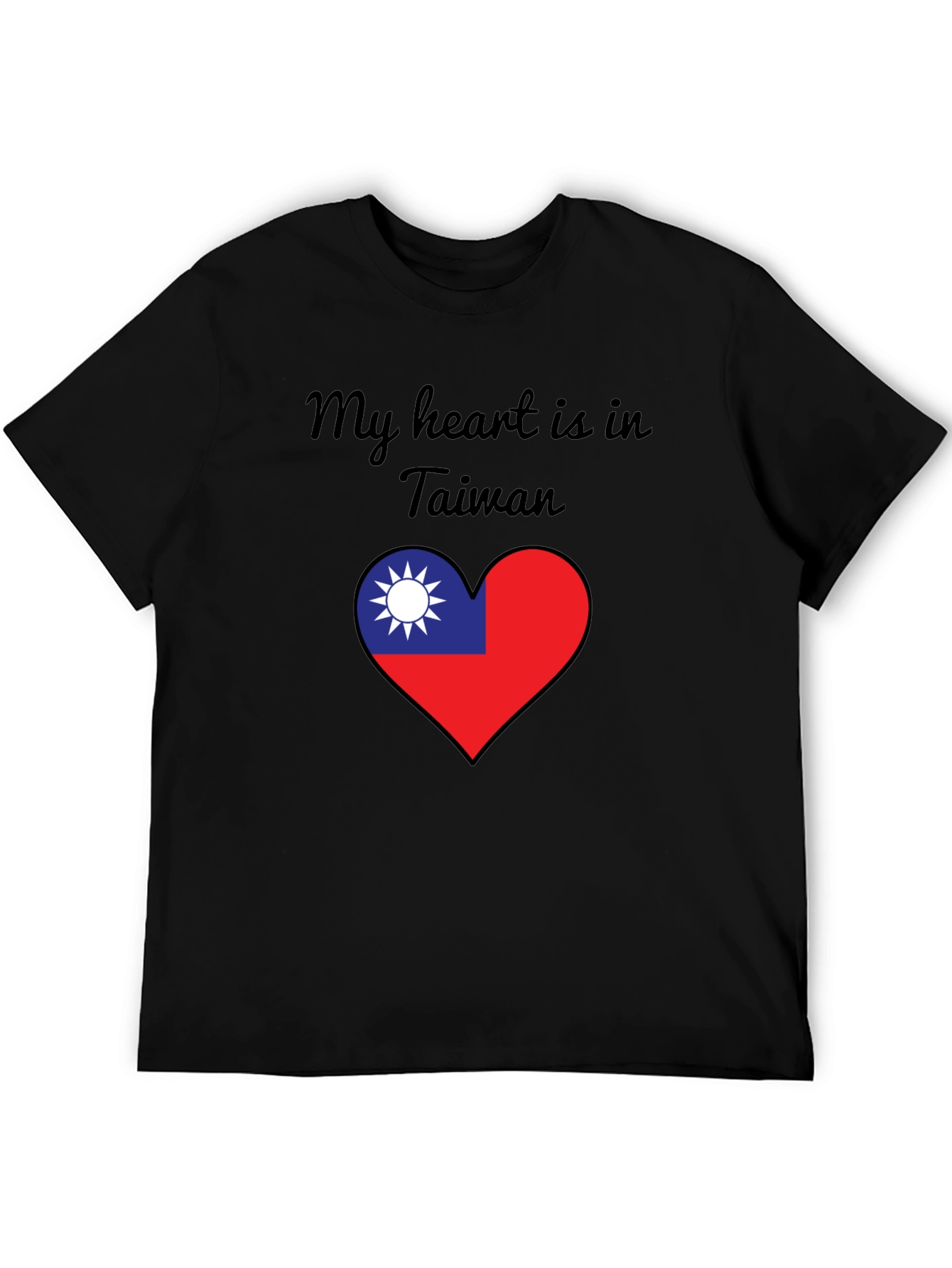Taiwan Heart Flag T-Shirt - Show Your Love!