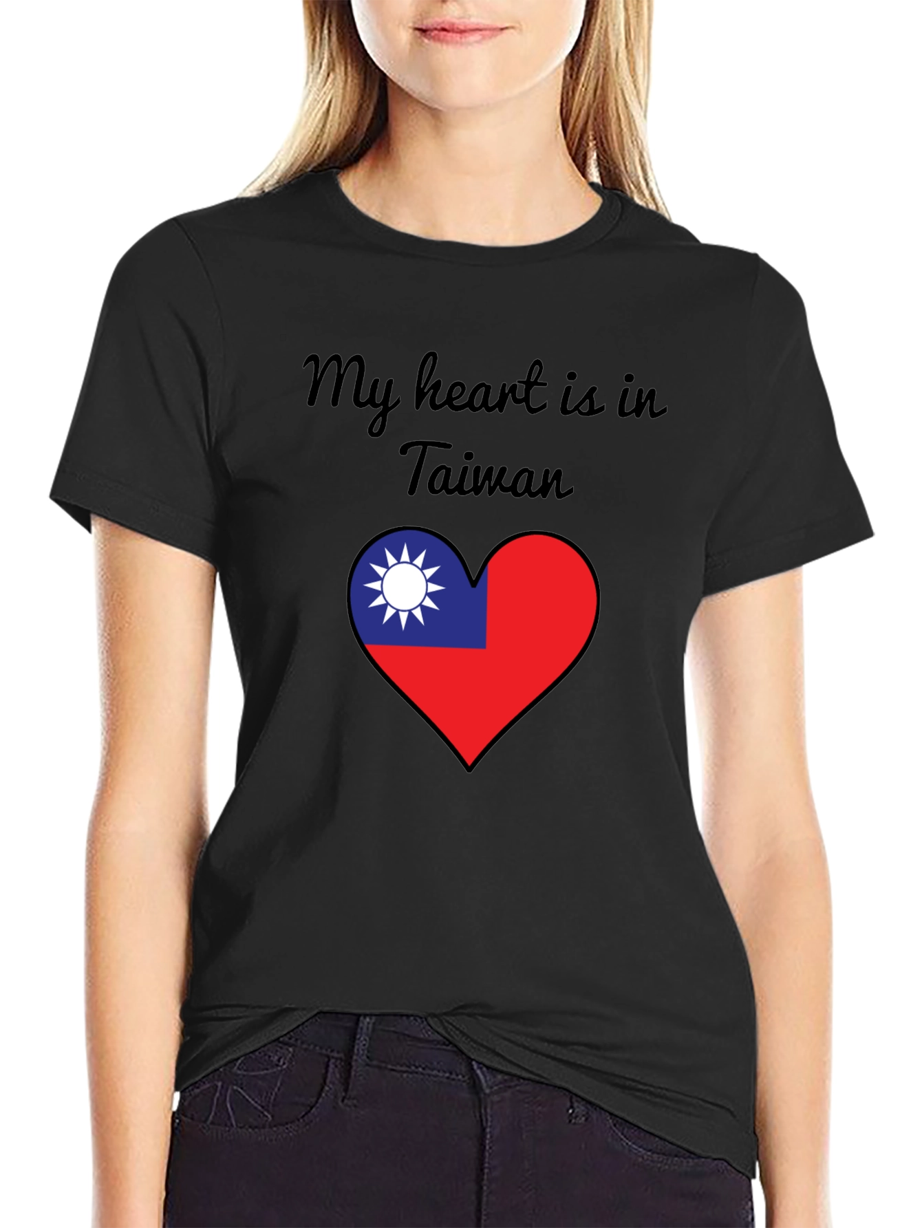 Taiwan Heart Flag T-Shirt - Show Your Love!