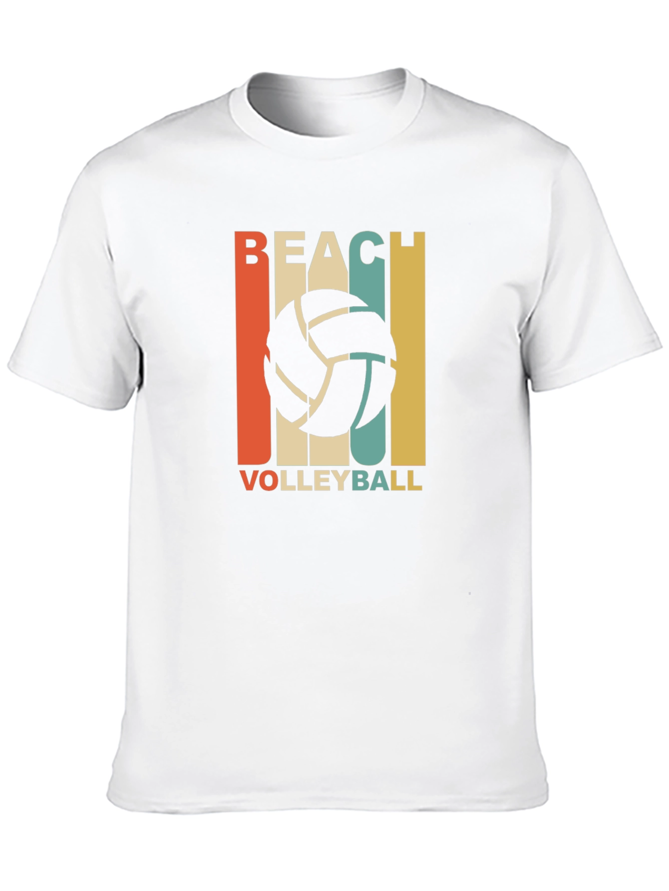Beach Volleyball Graphic T-Shirt - Retro Style