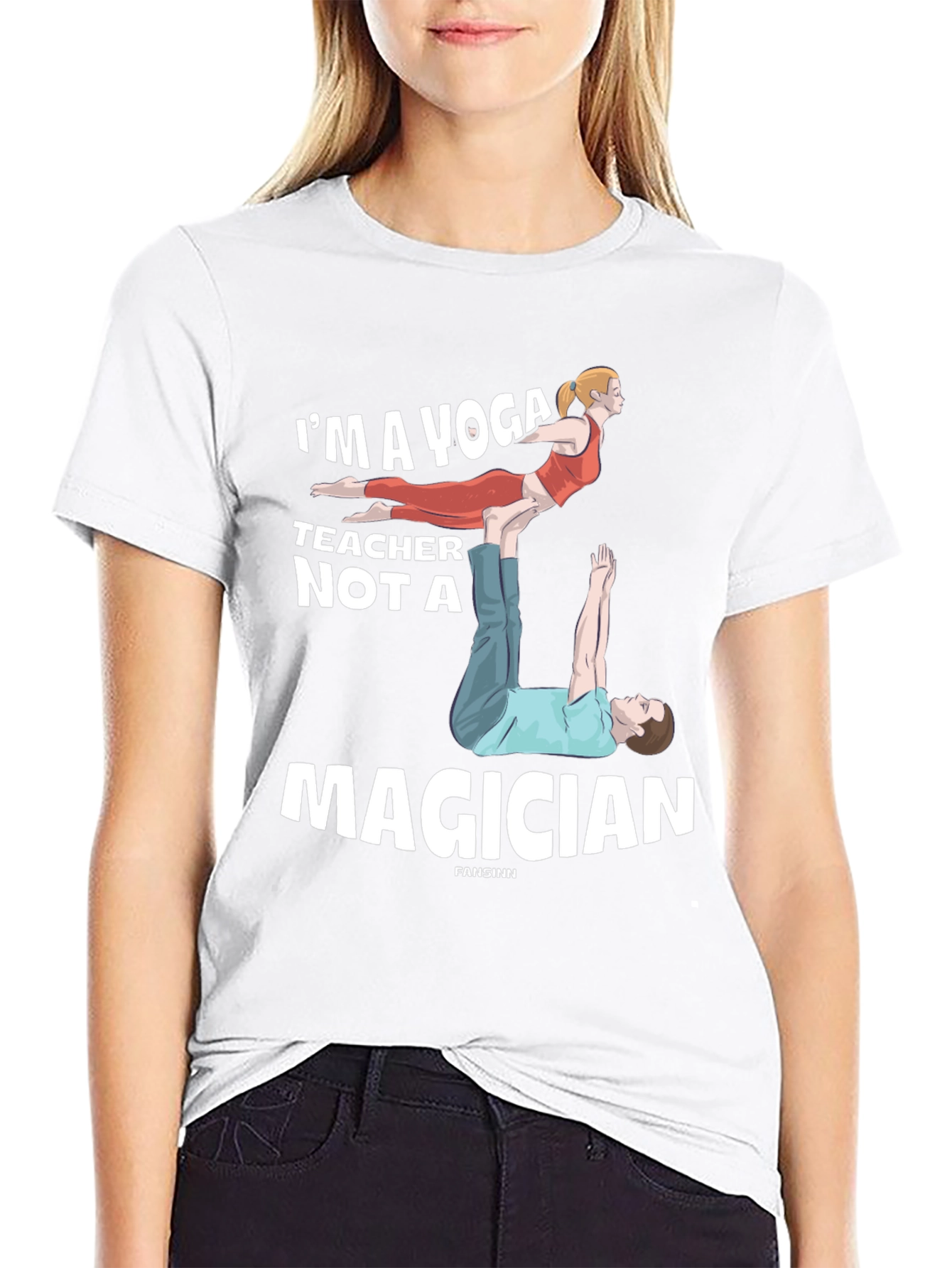 Yoga Teacher Graphic T-Shirt - Funny Acro Yoga Tee