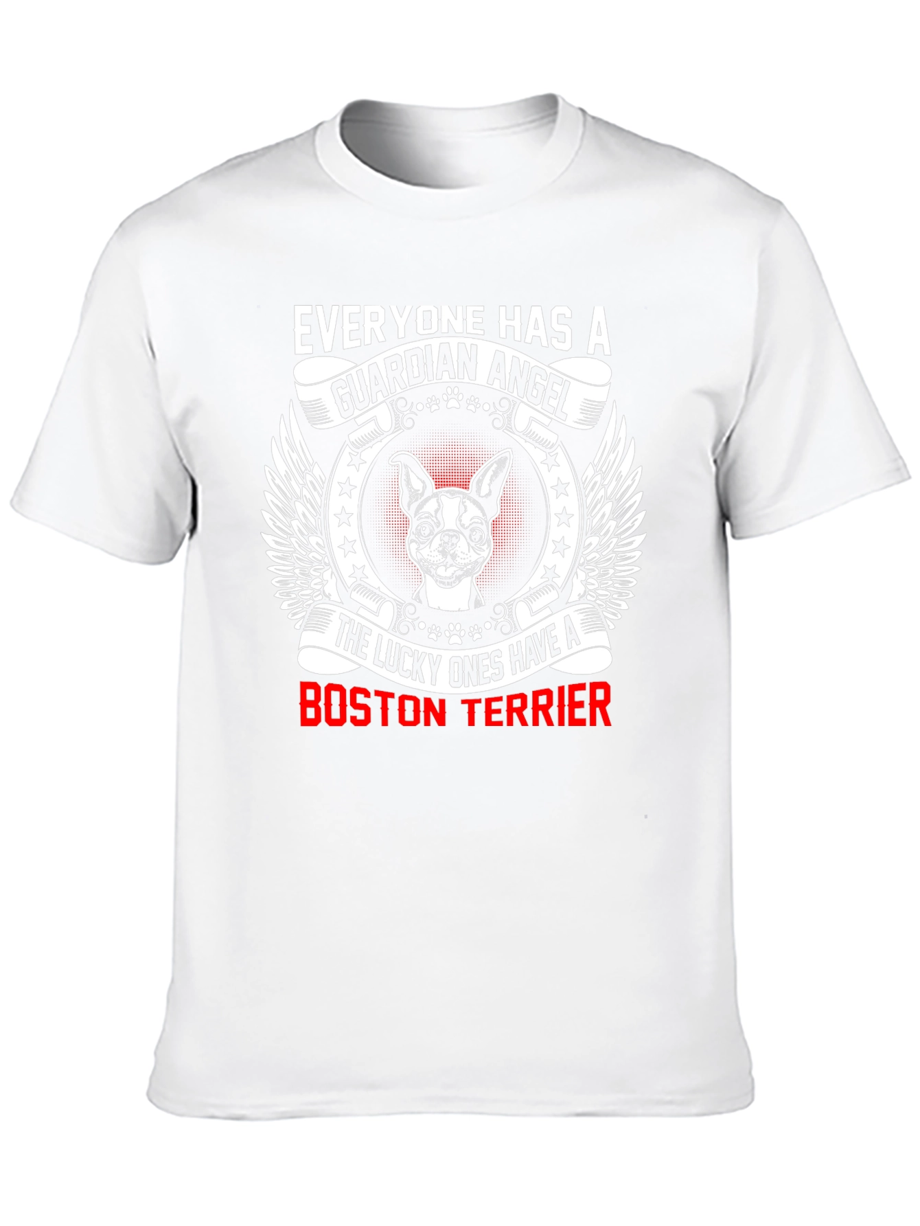 Boston Terrier Guardian Angel T-Shirt