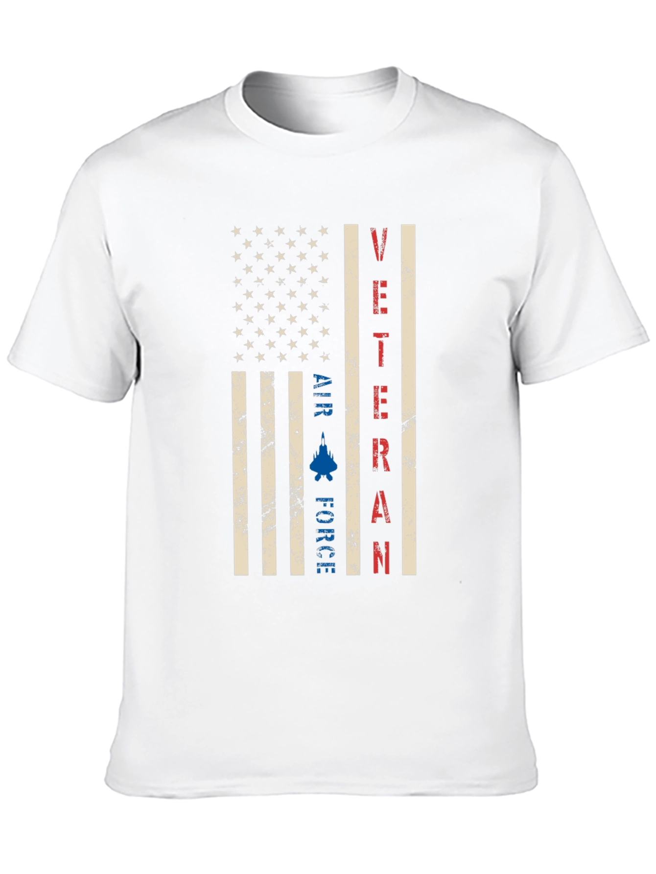 Air Force Veteran American Flag Graphic T-Shirt