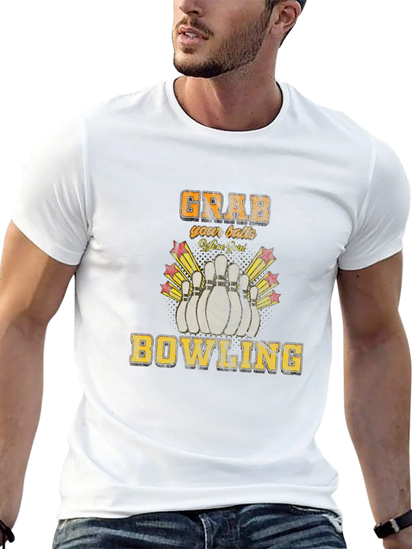 Grab Your Balls Bowling T-Shirt Funny Bowler Tee