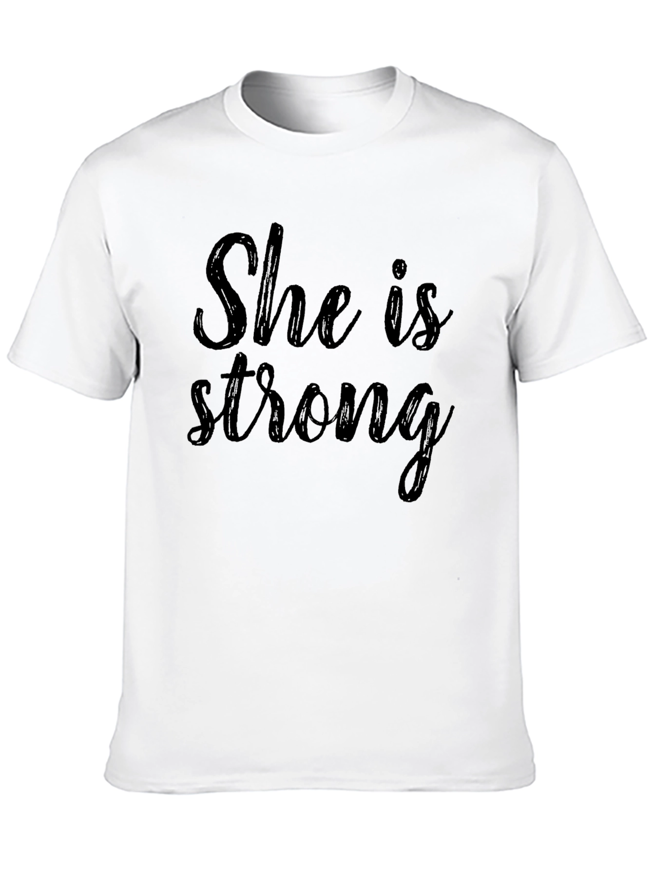 She Is Strong - Black T-Shirt