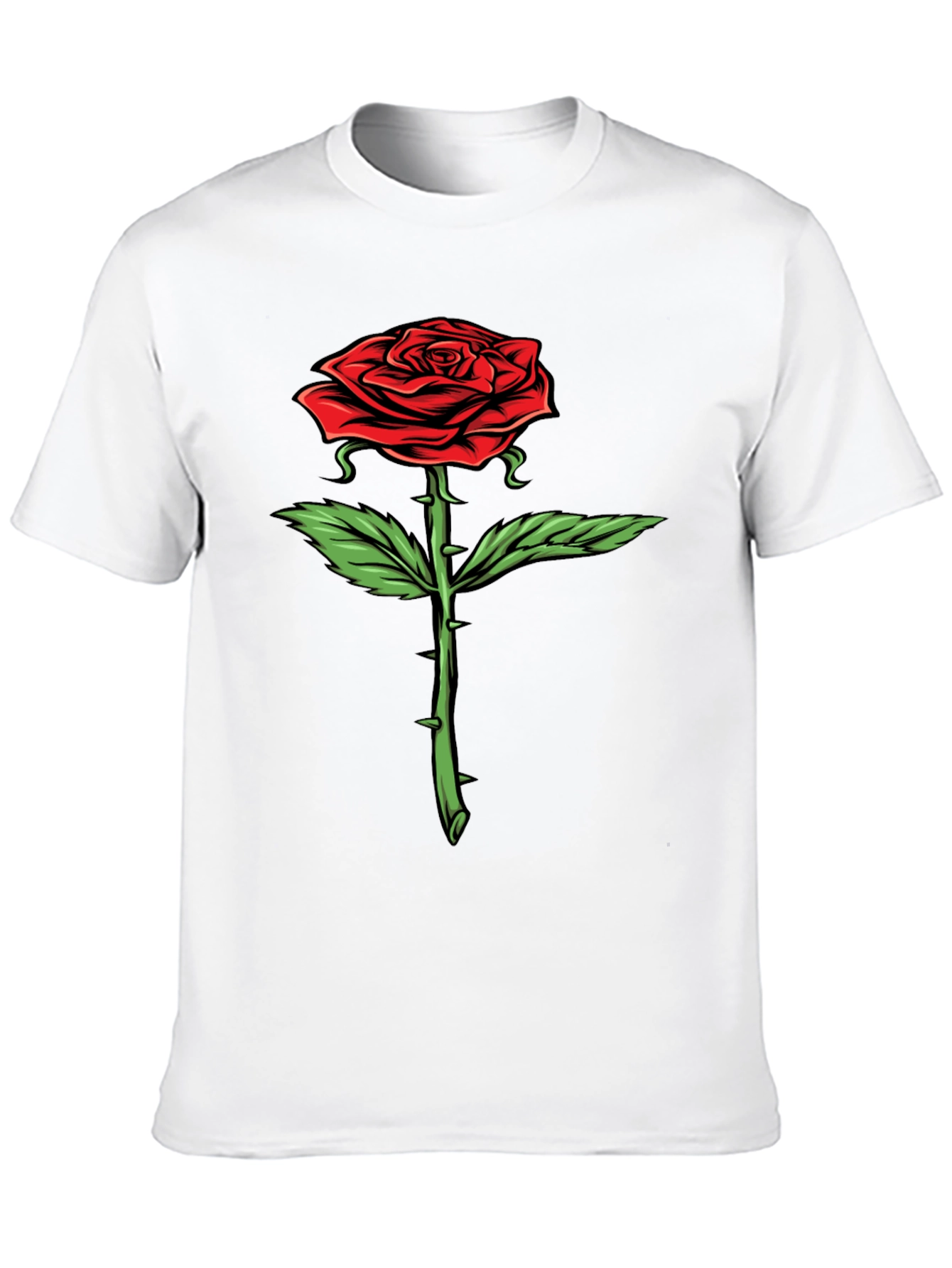 Rose Graphic T-Shirt - Bold Floral Design