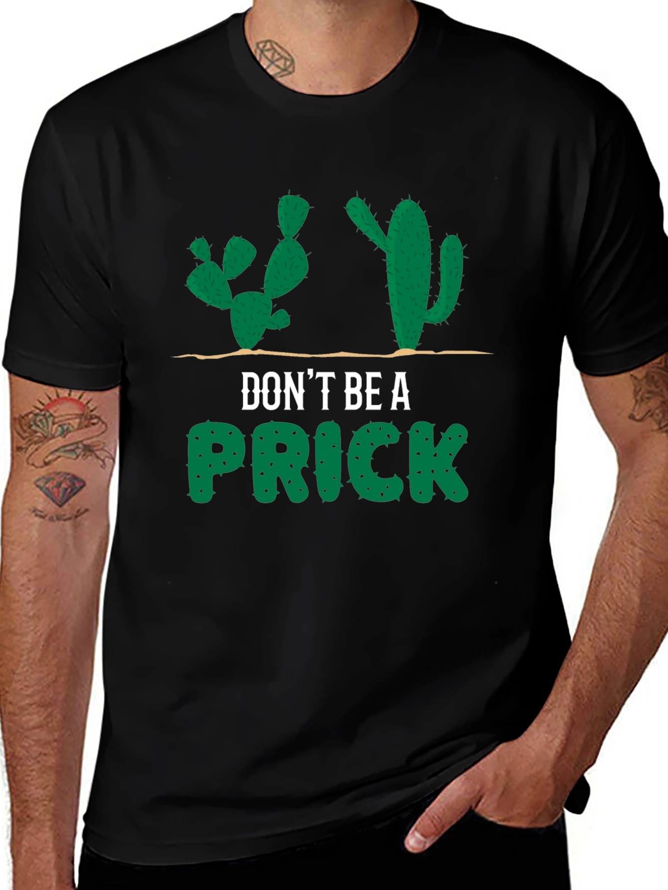 Dont Be a Prick Cactus Graphic T-Shirt