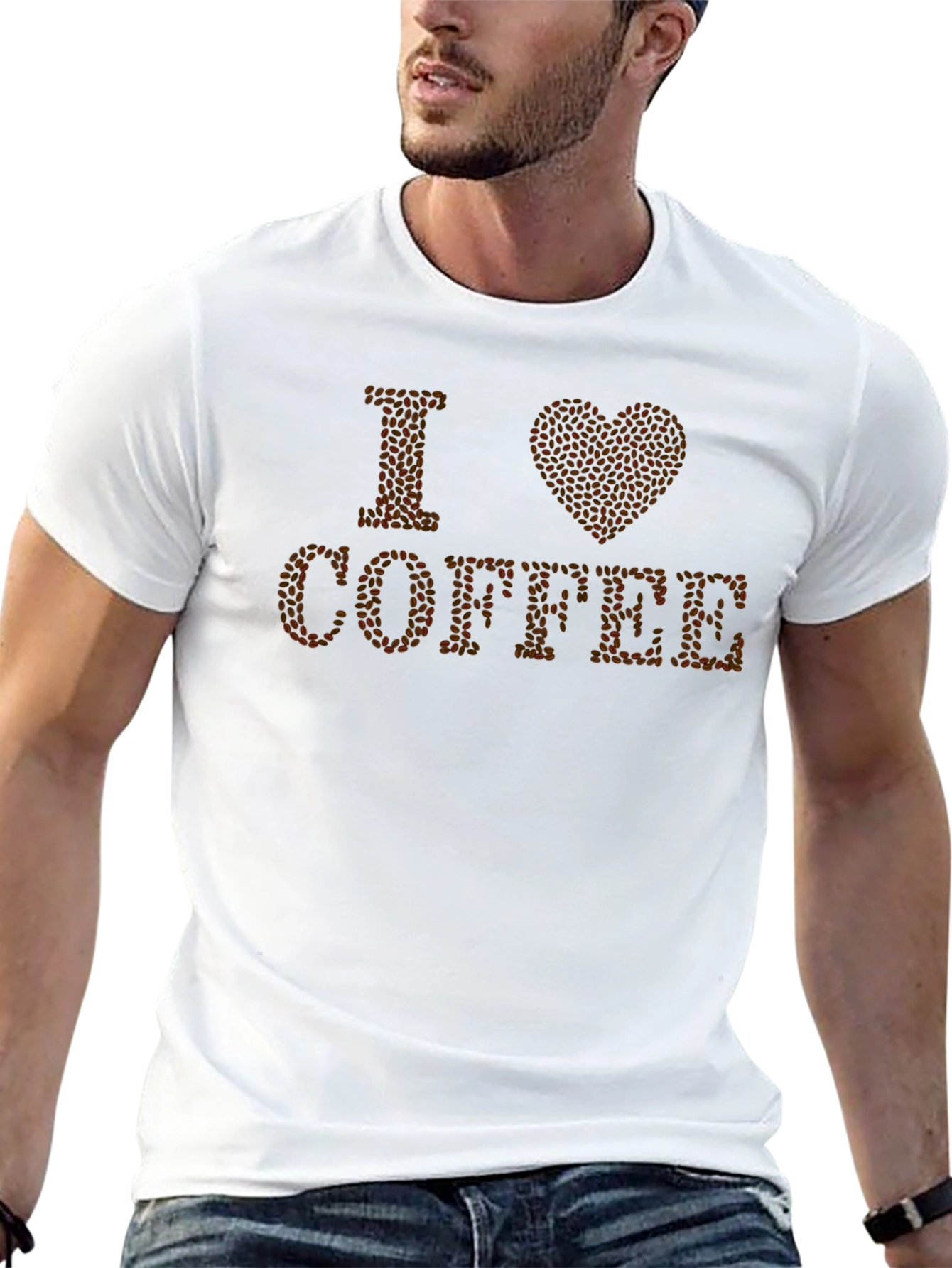 I Love Coffee Bean T-Shirt - Unisex