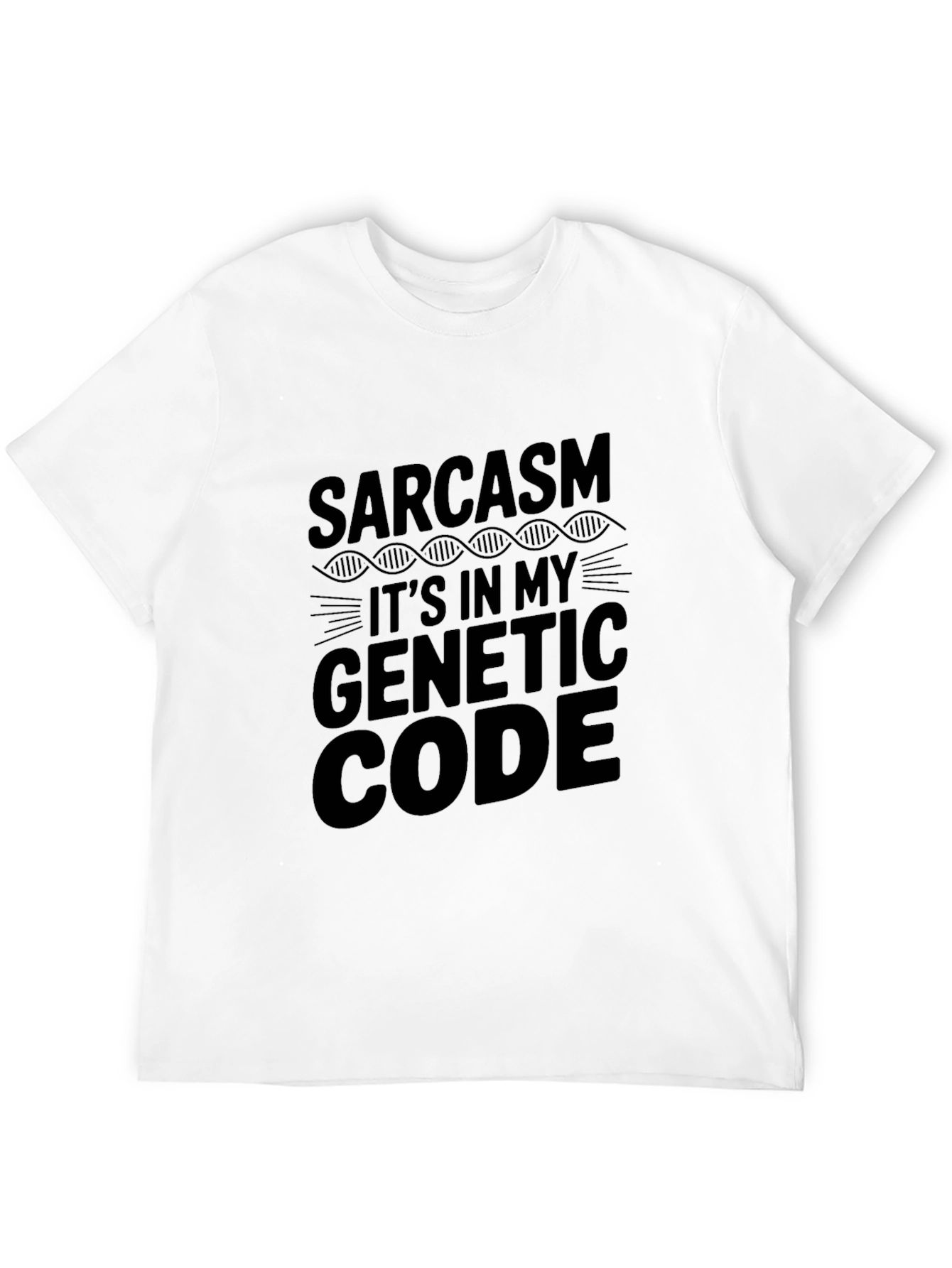 Sarcasm Genetic Code T-Shirt - Mens Funny Graphic Tee