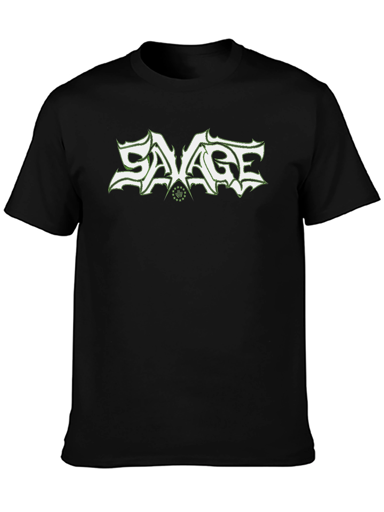 Savage Graphic Print Black T-Shirt