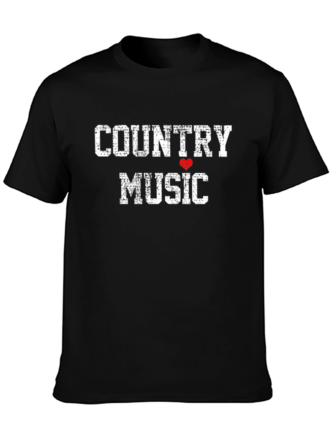 Country Music Graphic T-Shirt - Black