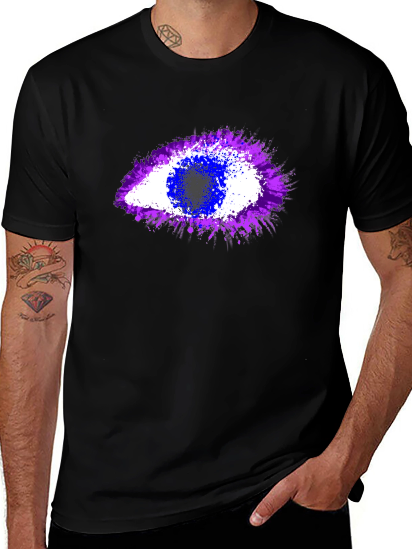 Abstract Eye Graphic T-Shirt - Unisex Crew Neck
