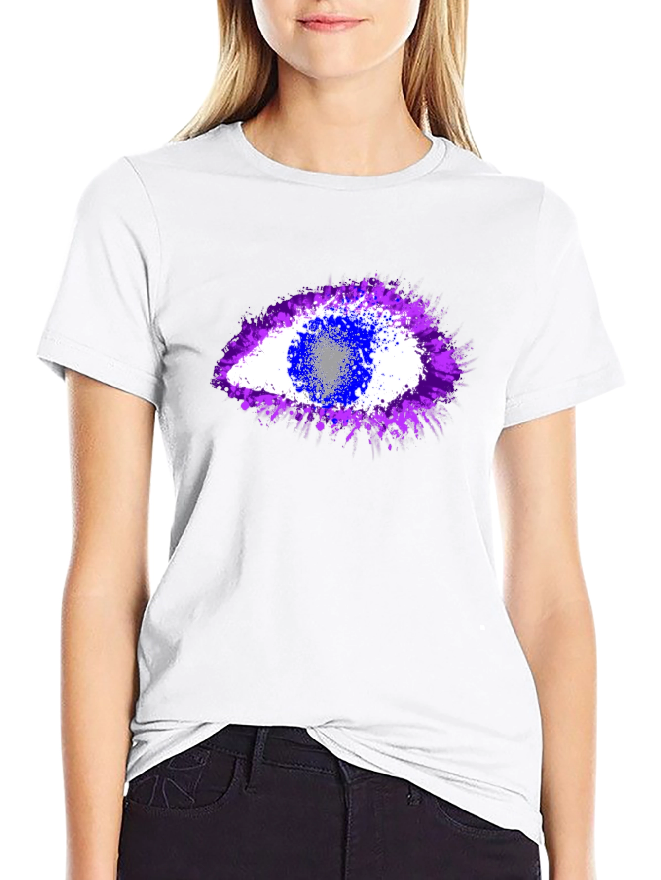 Abstract Eye Graphic T-Shirt - Unisex Crew Neck