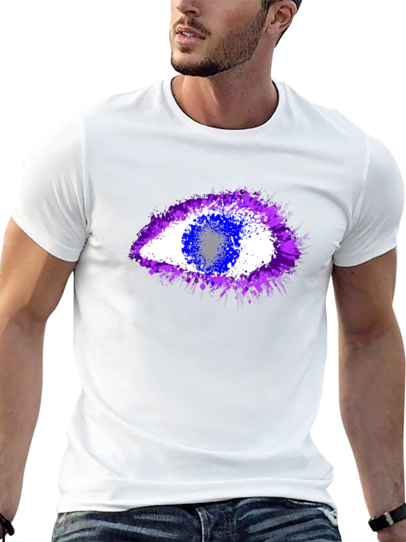 Abstract Eye Graphic T-Shirt - Unisex Crew Neck