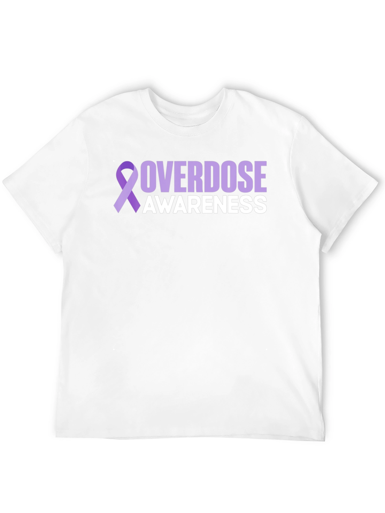 Overdose Awareness Ribbon Graphic T-Shirt